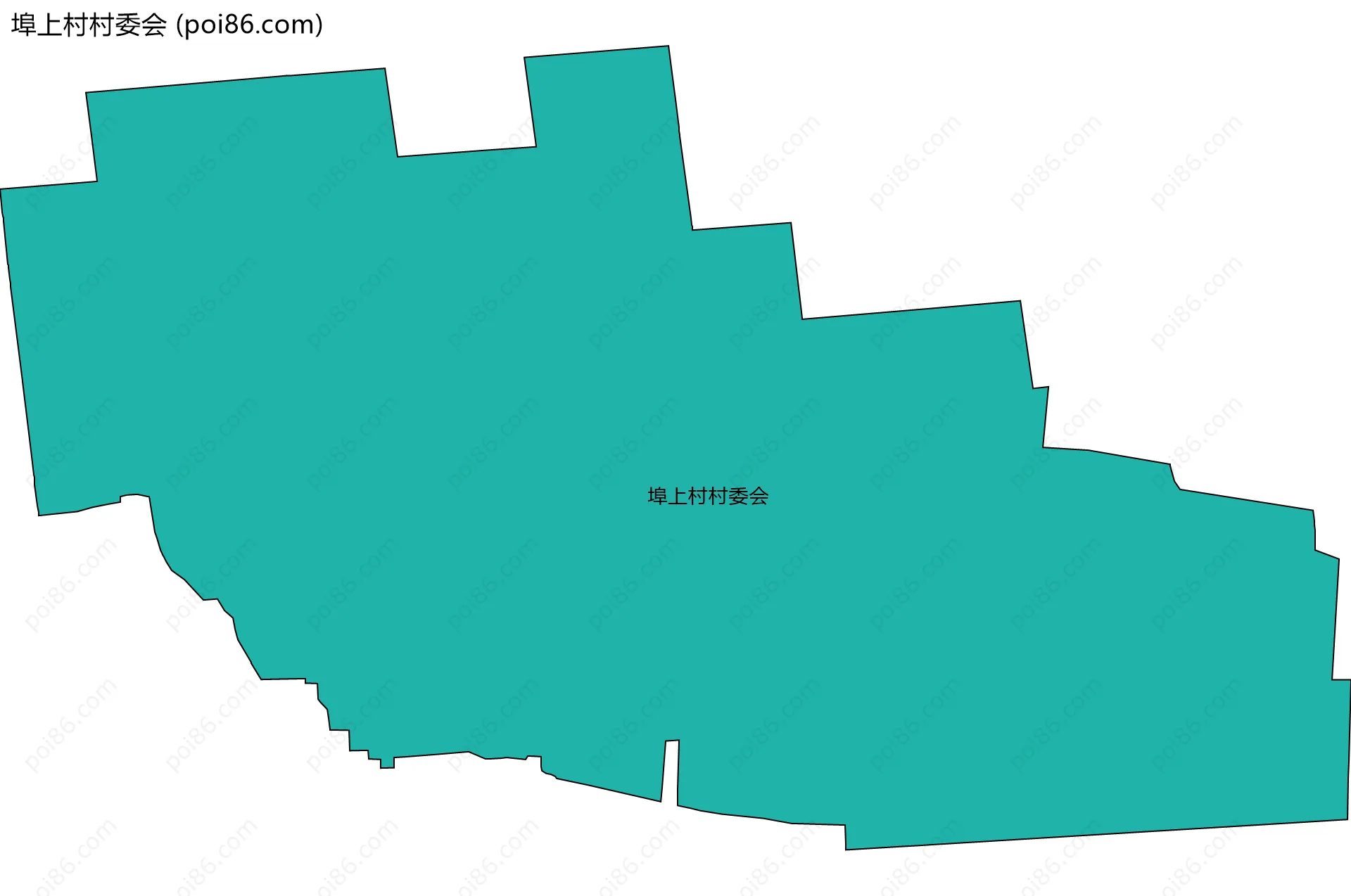 埠上村村委会边界地图