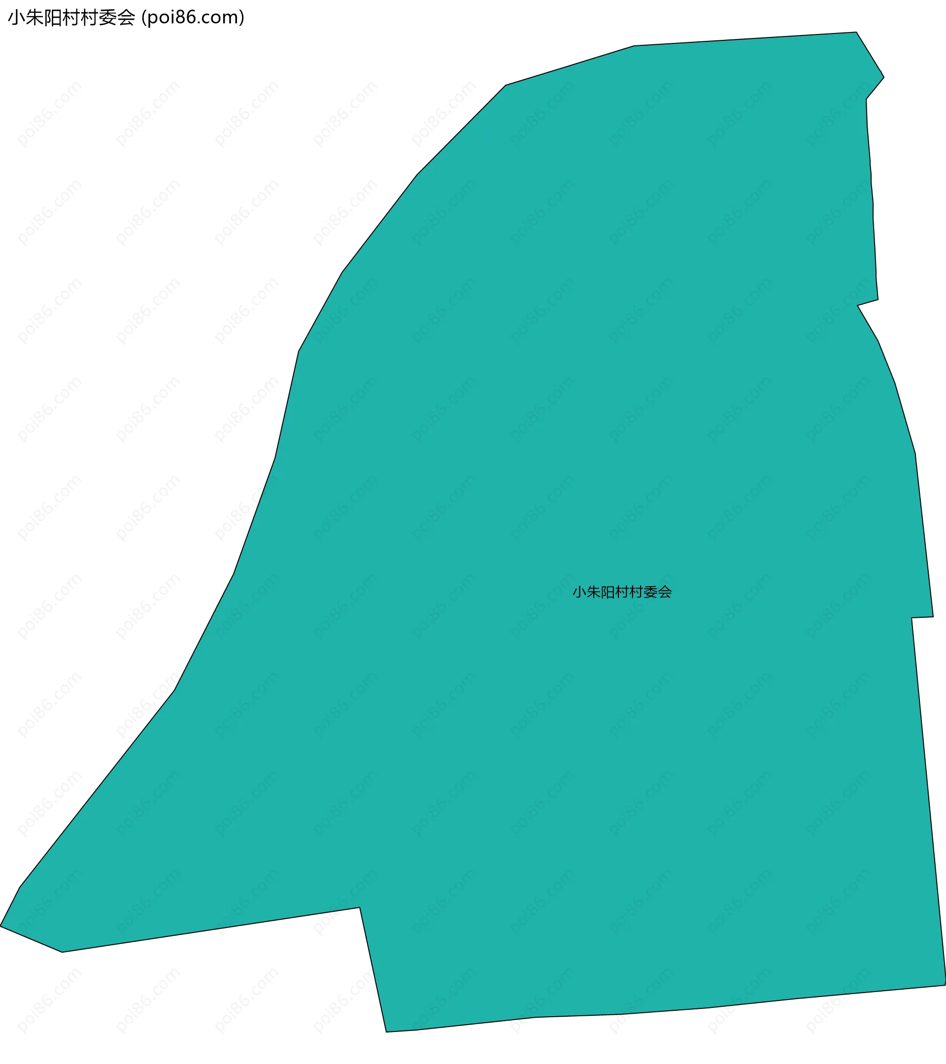 小朱阳村村委会边界地图