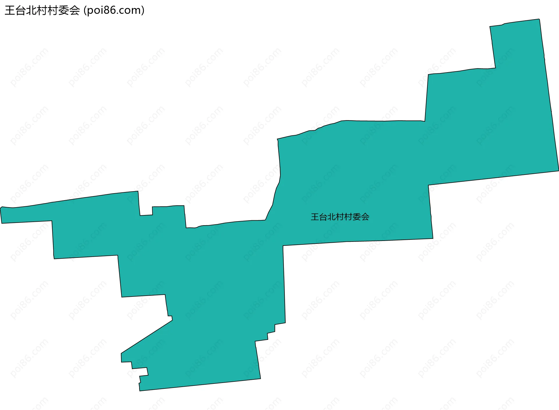 王台北村村委会边界地图