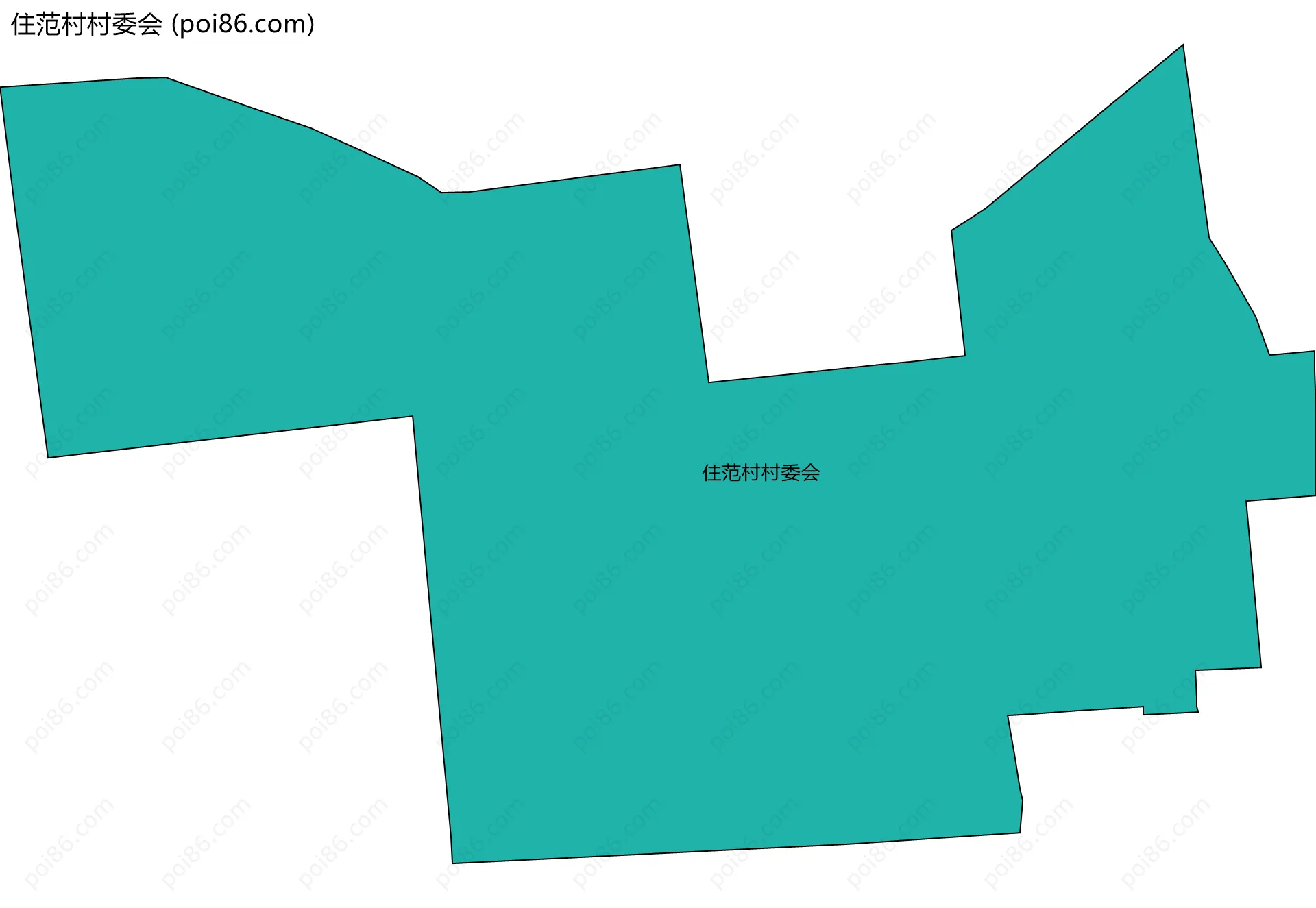 住范村村委会边界地图