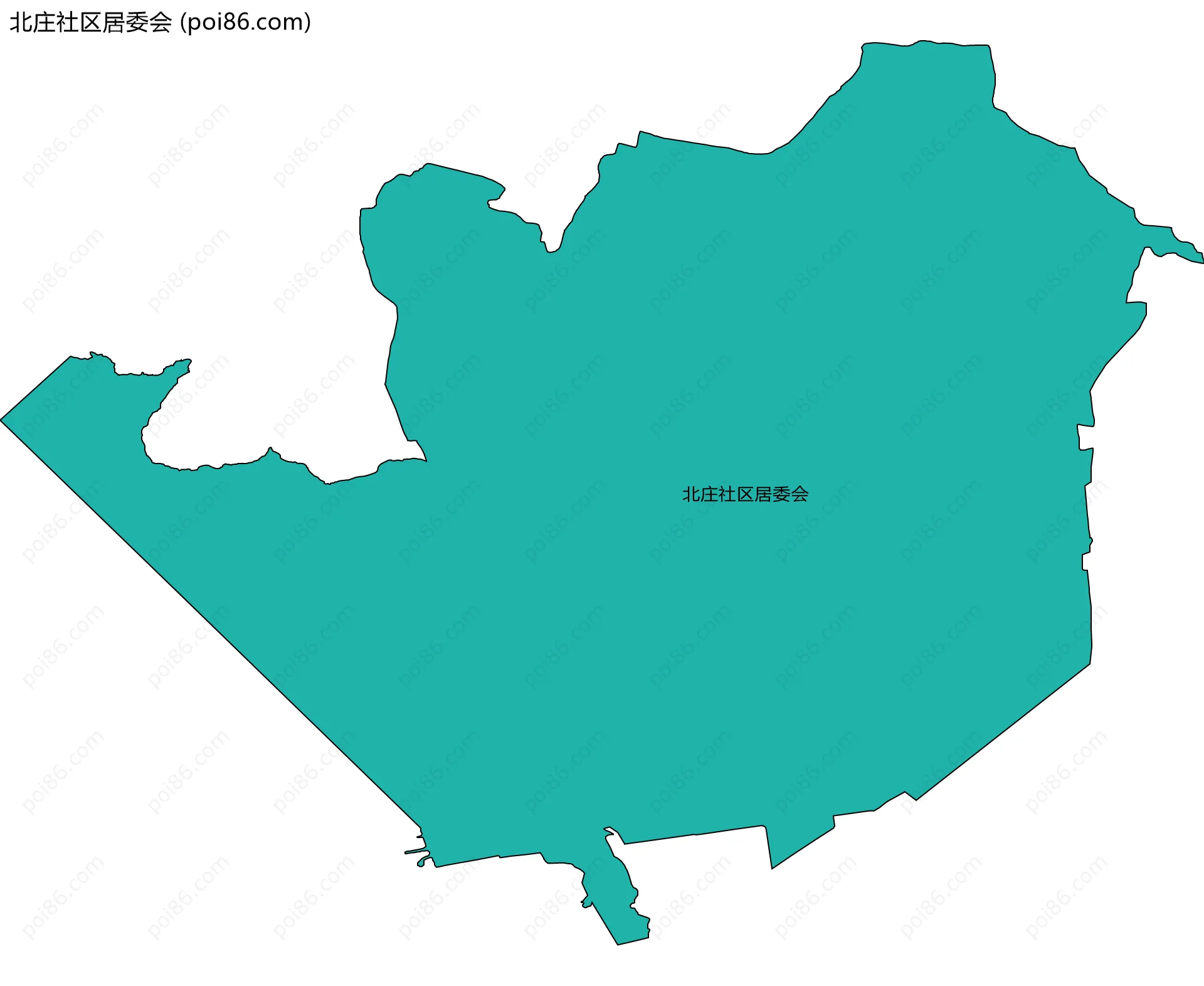 北庄社区居委会边界地图