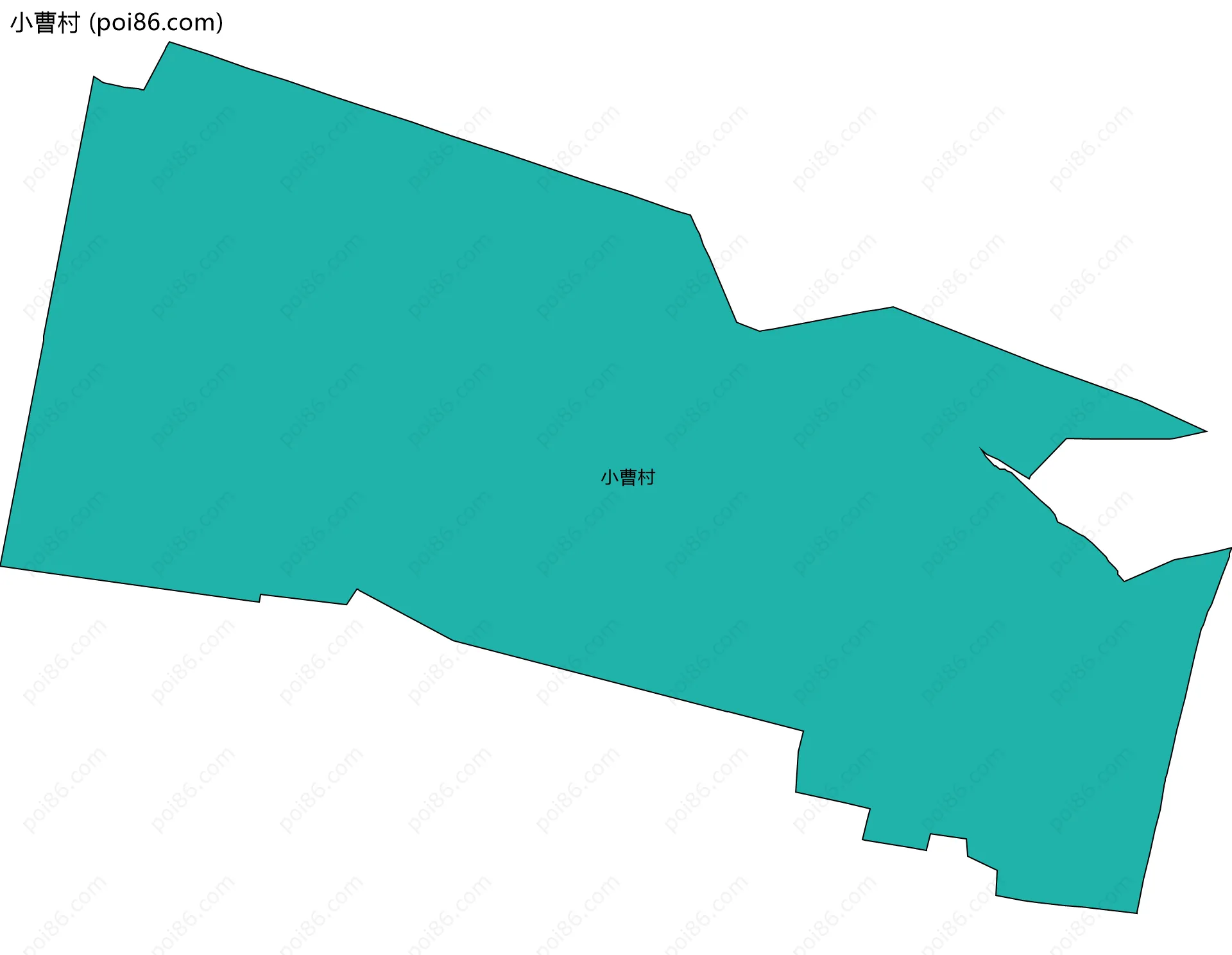 小曹村边界地图