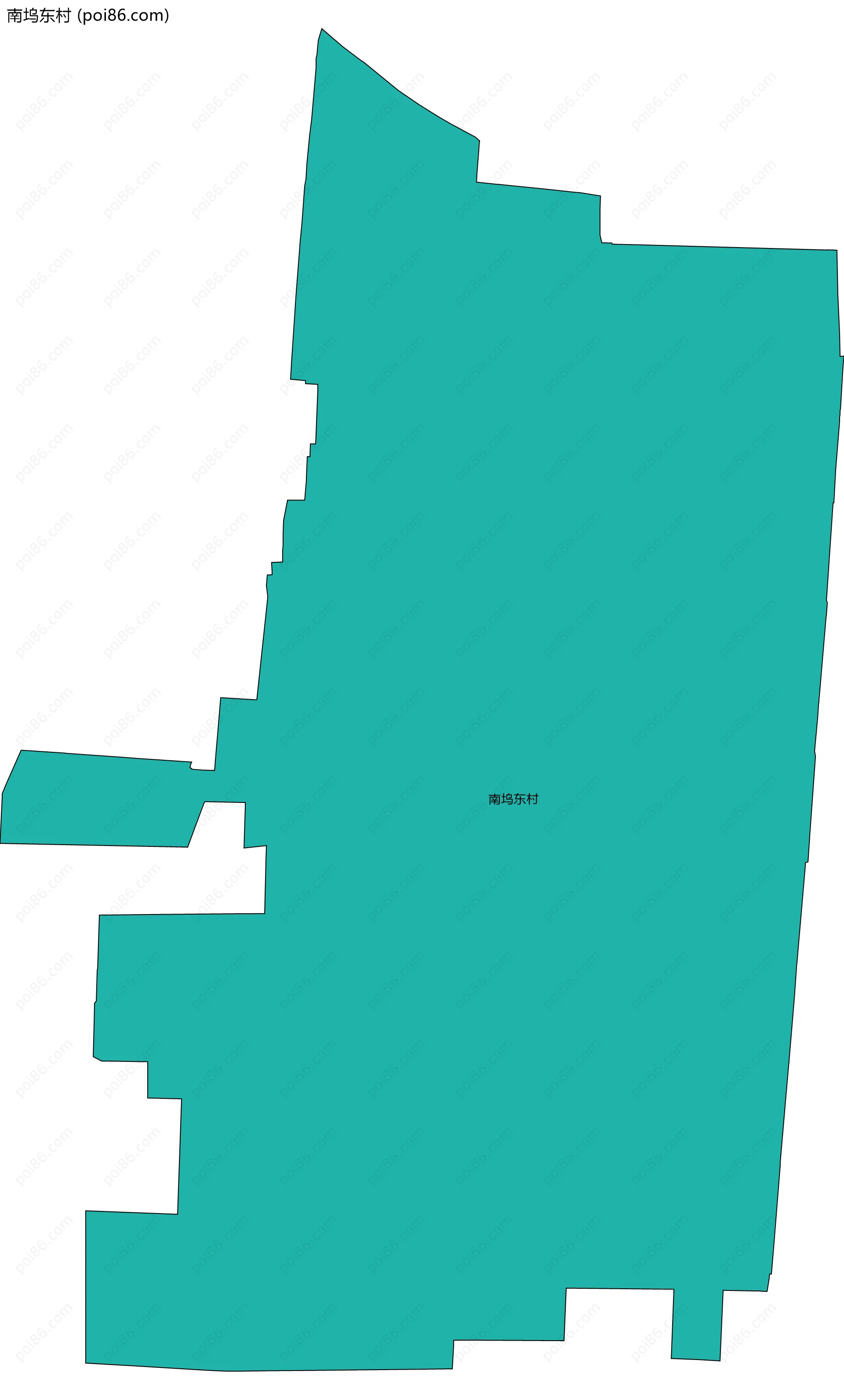 南坞东村边界地图