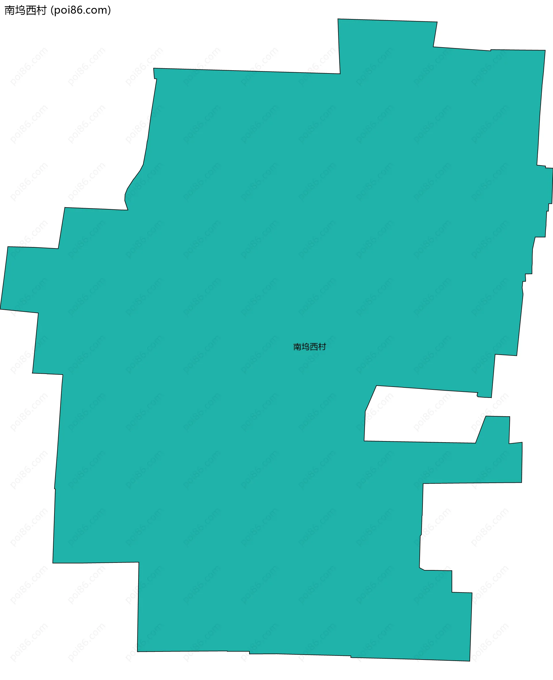 南坞西村边界地图