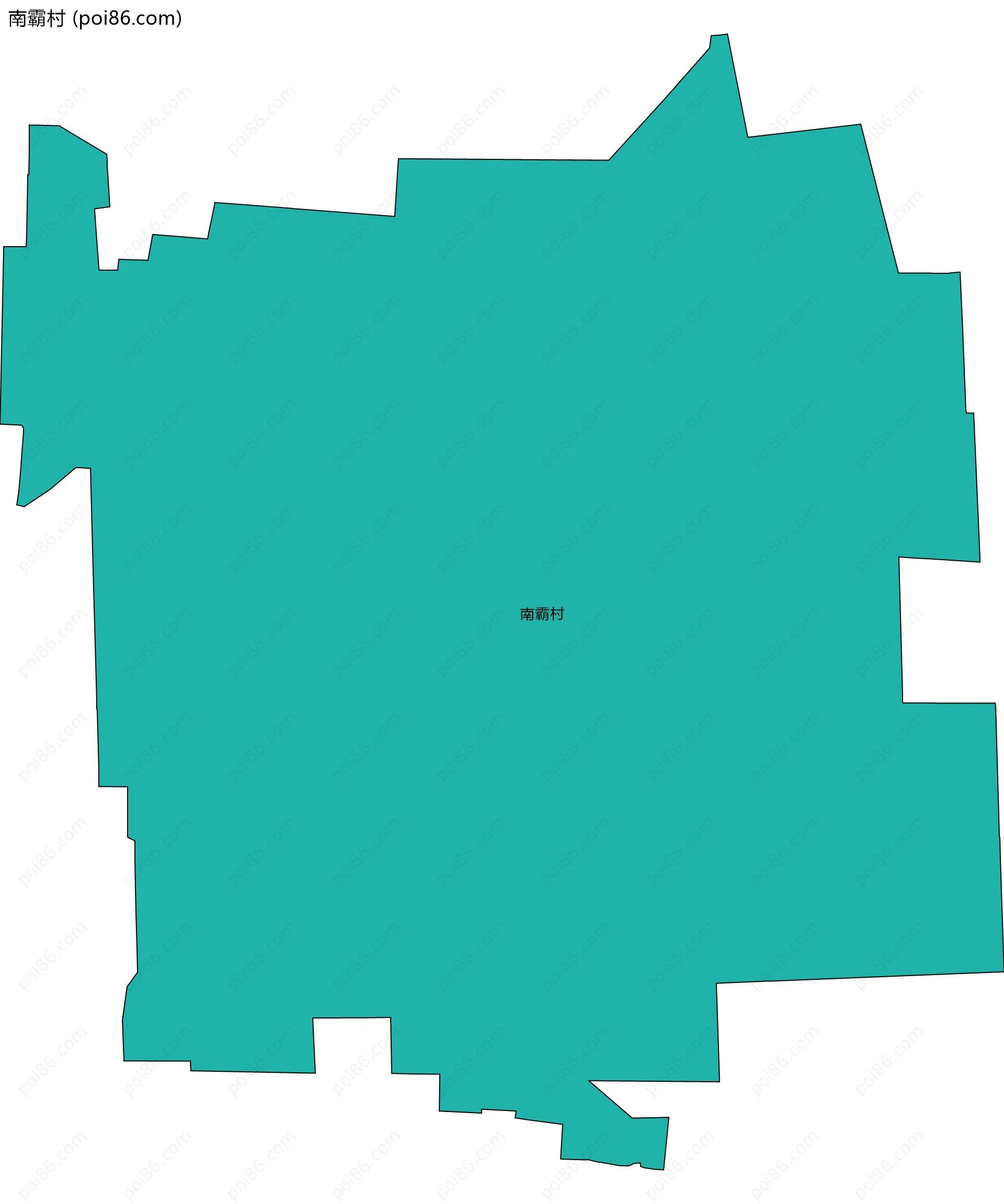南霸村边界地图