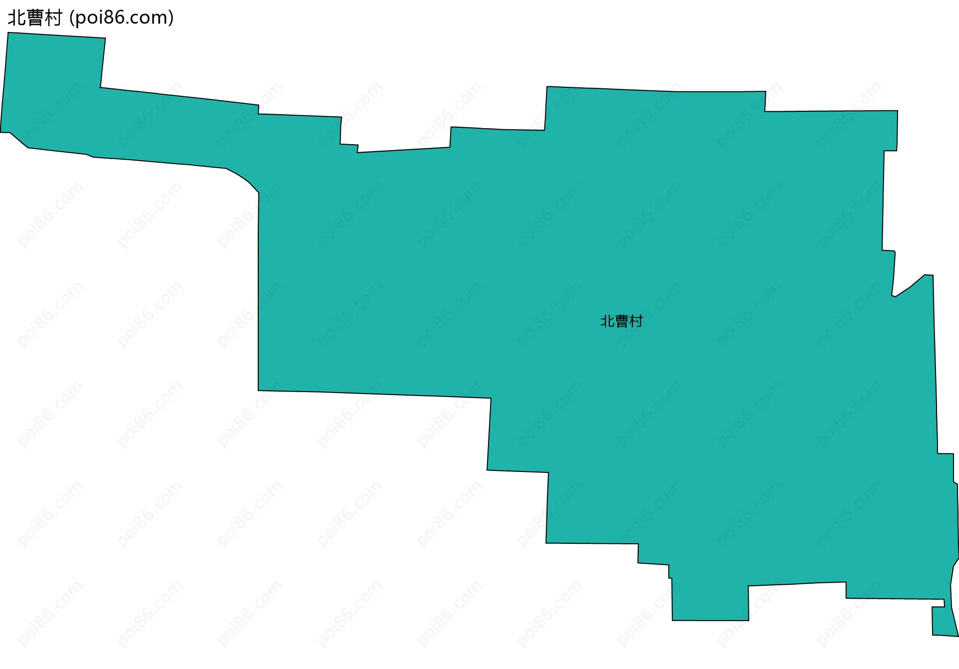 北曹村边界地图