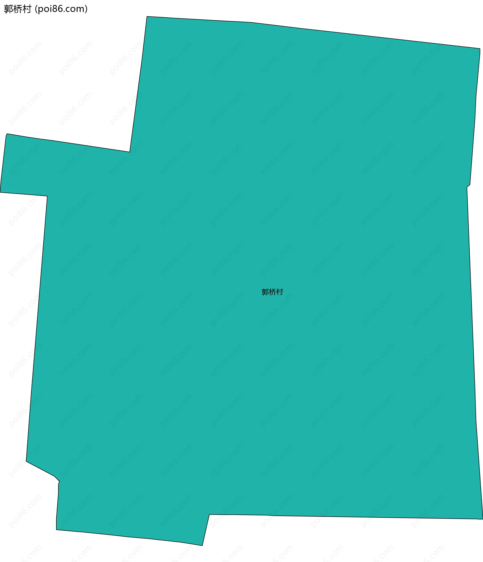 郭桥村边界地图