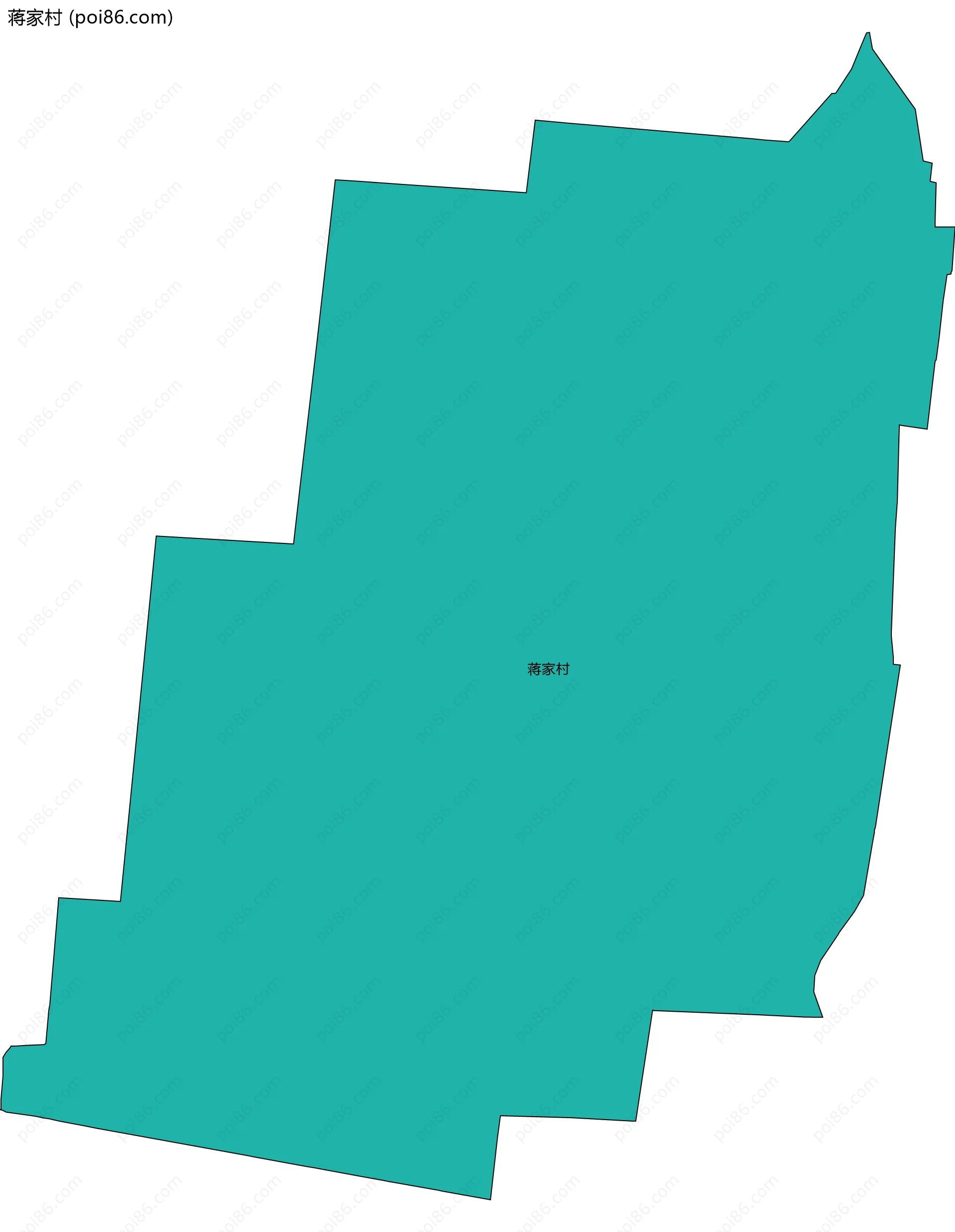 蒋家村边界地图