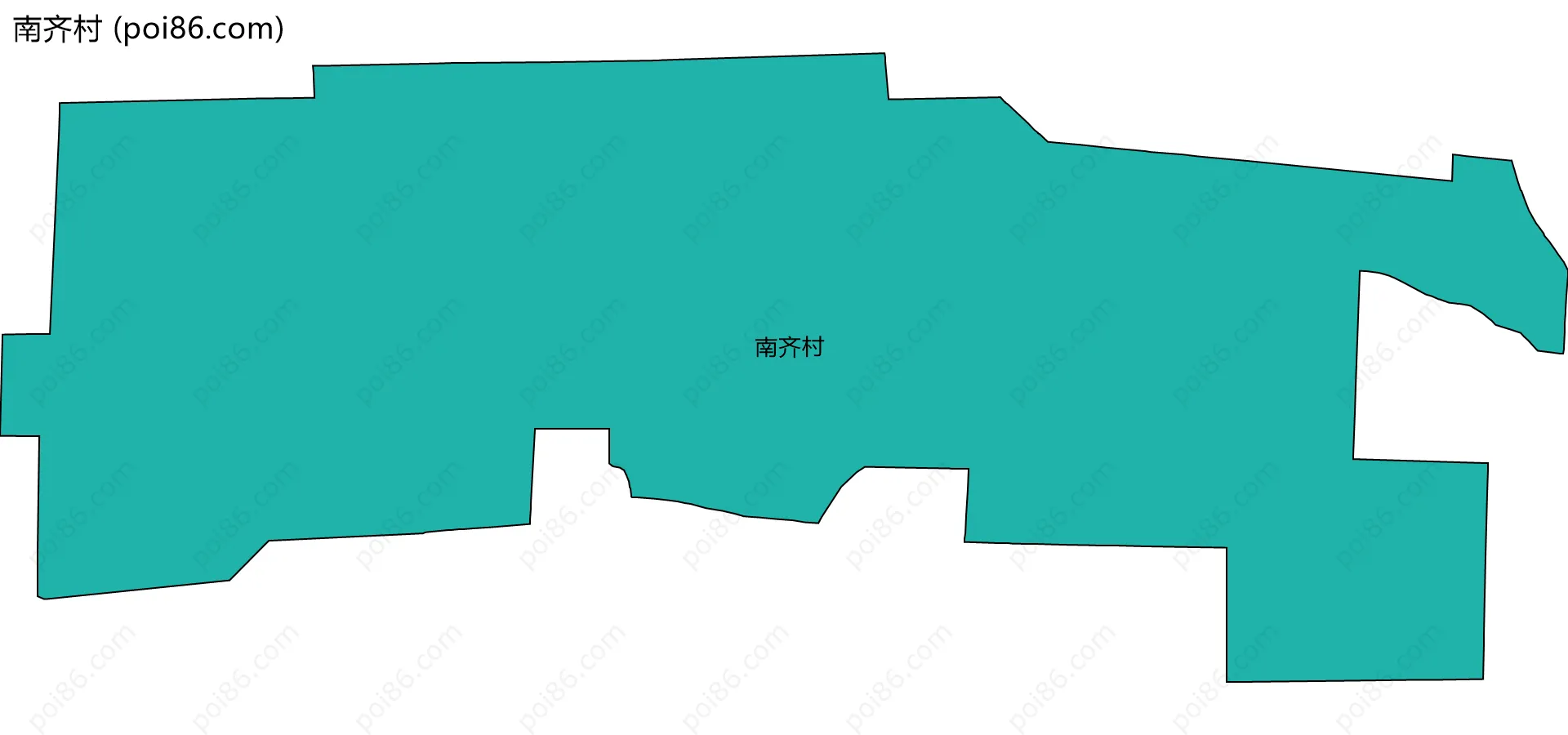 南齐村边界地图