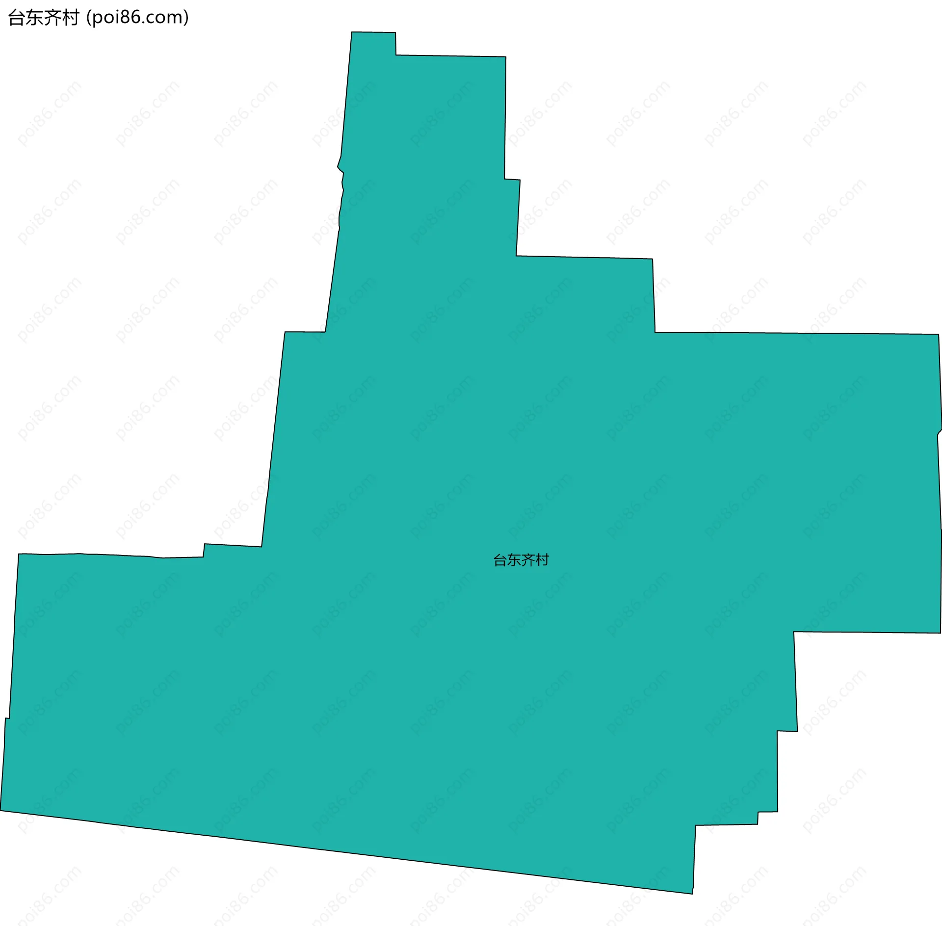 台东齐村边界地图