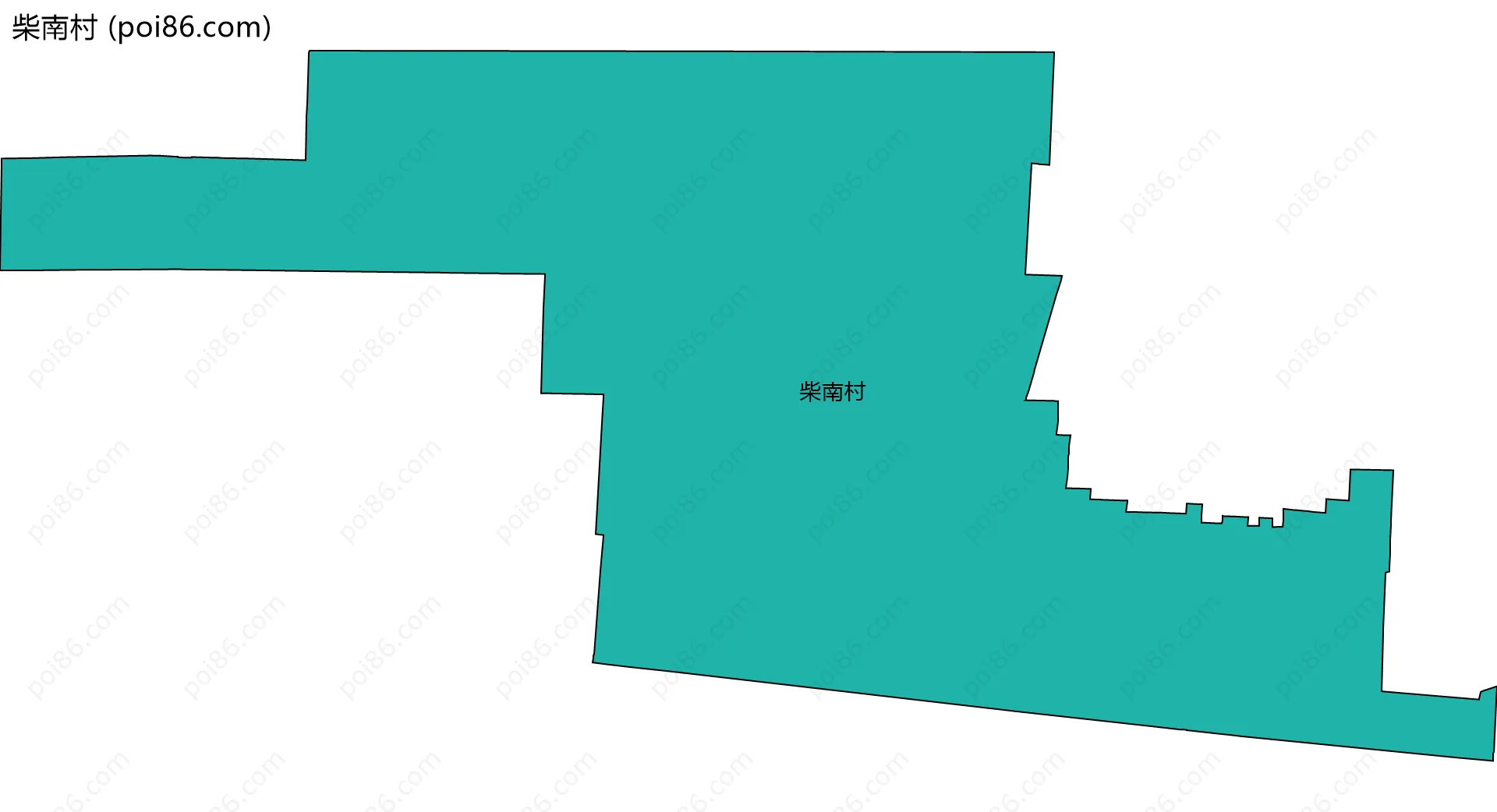 柴南村边界地图