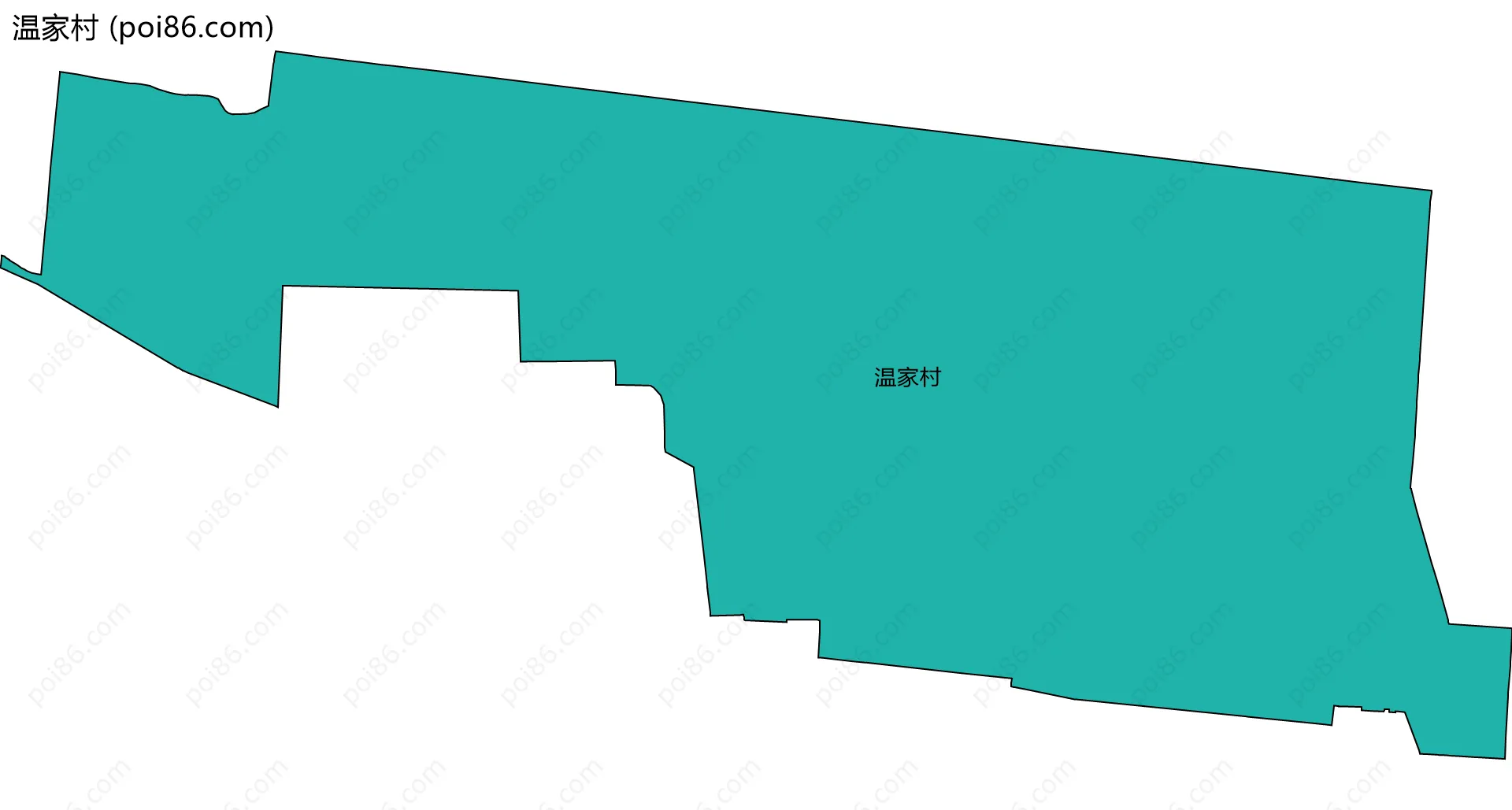 温家村边界地图