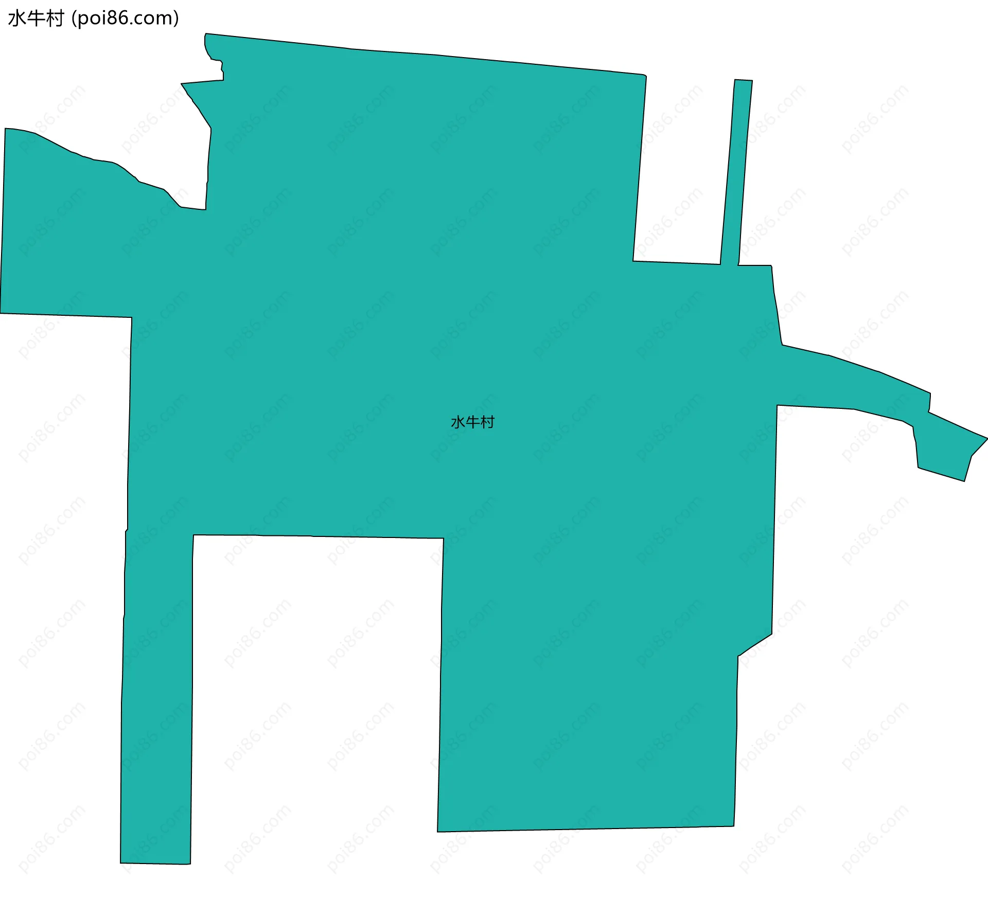 水牛村边界地图