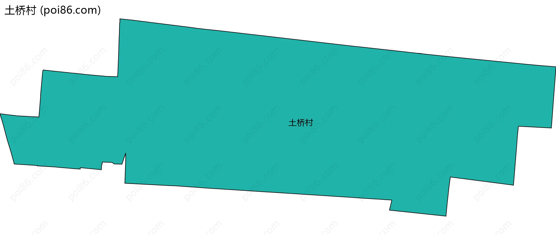 土桥村边界地图
