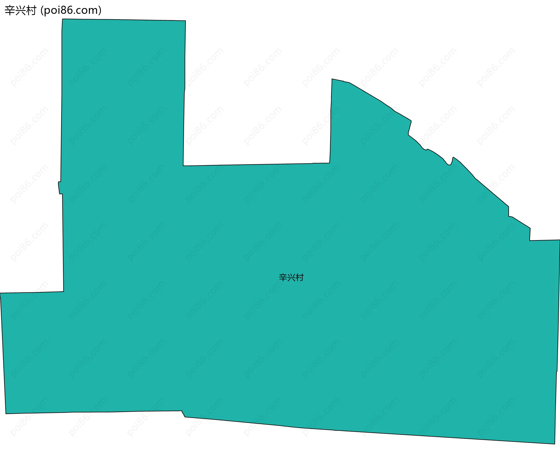 辛兴村边界地图