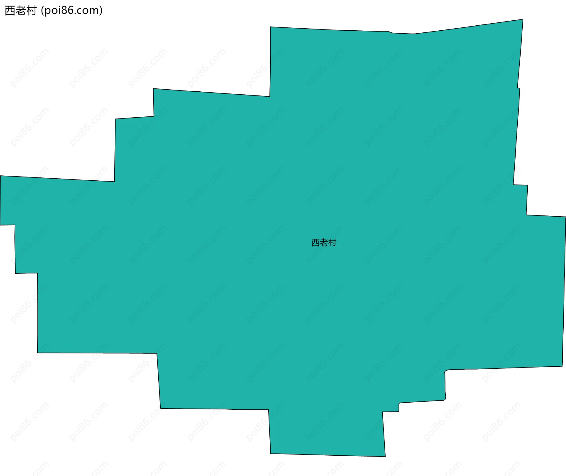西老村边界地图