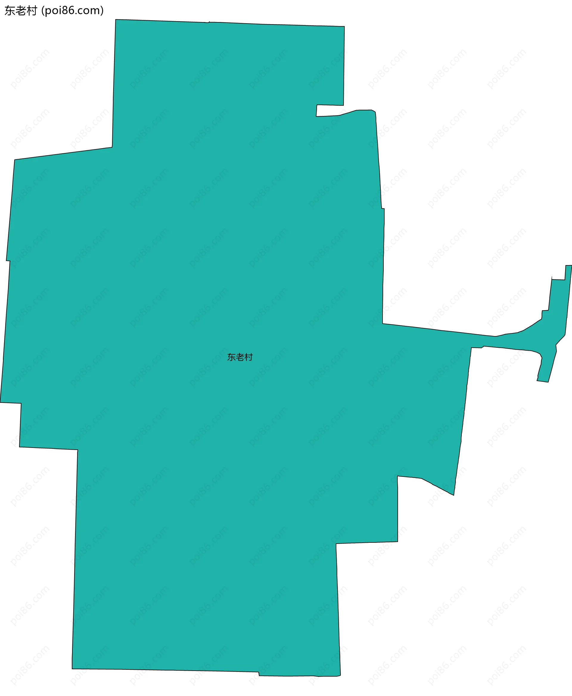 东老村边界地图