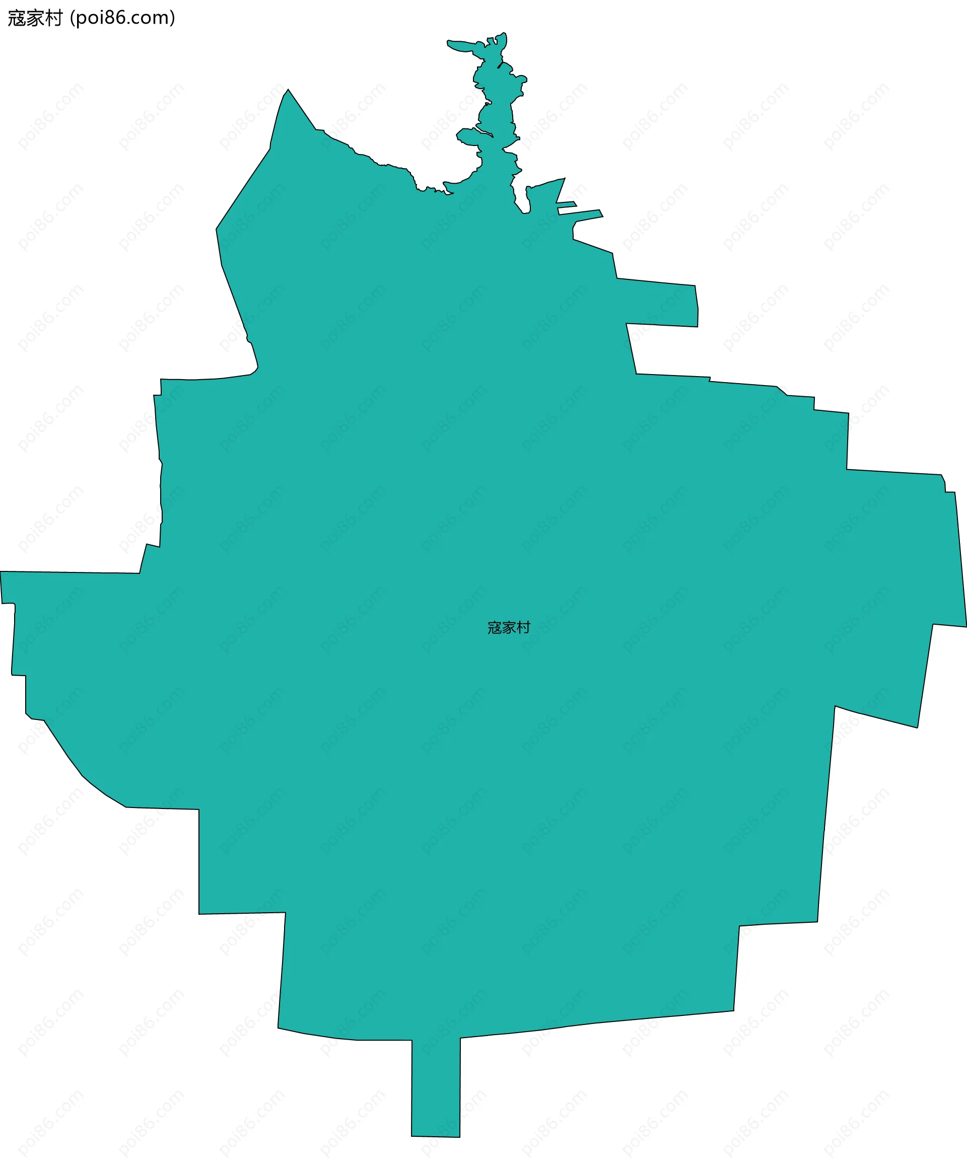 寇家村边界地图