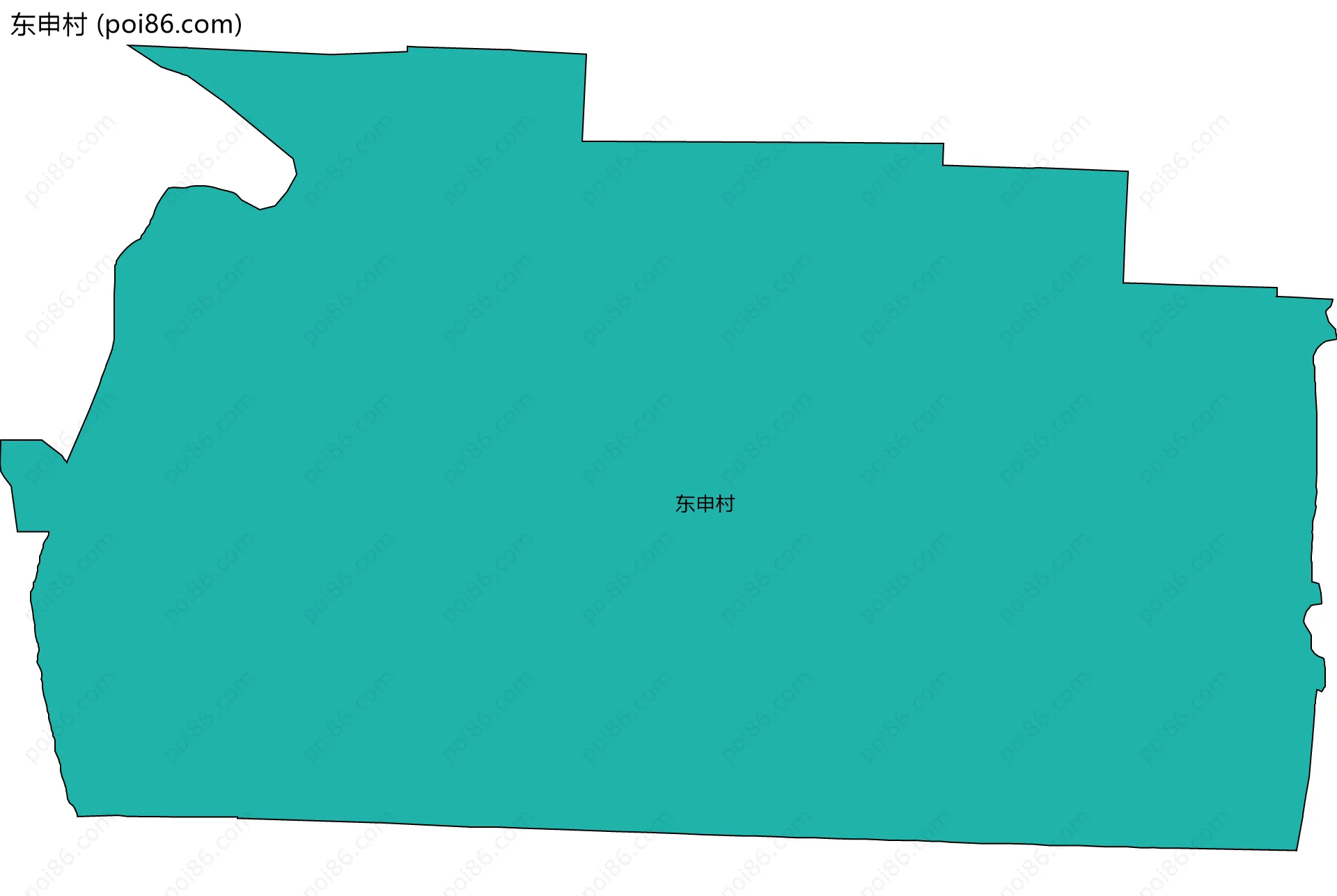 东申村边界地图