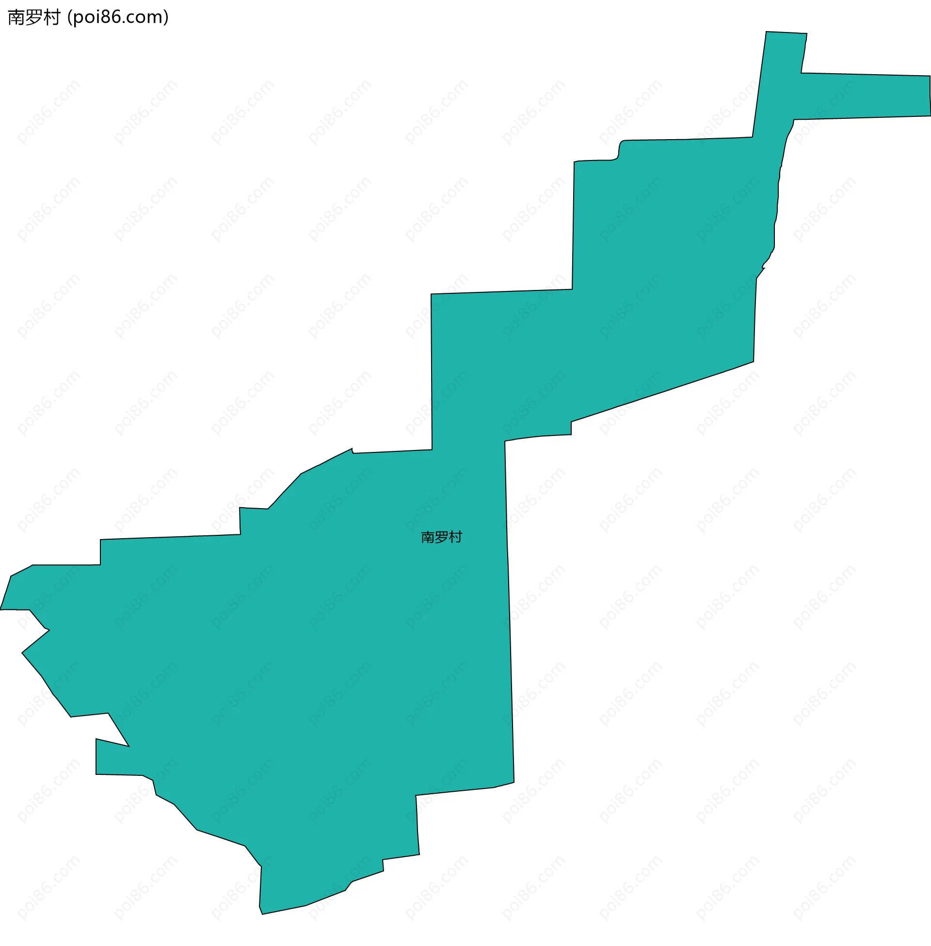 南罗村边界地图
