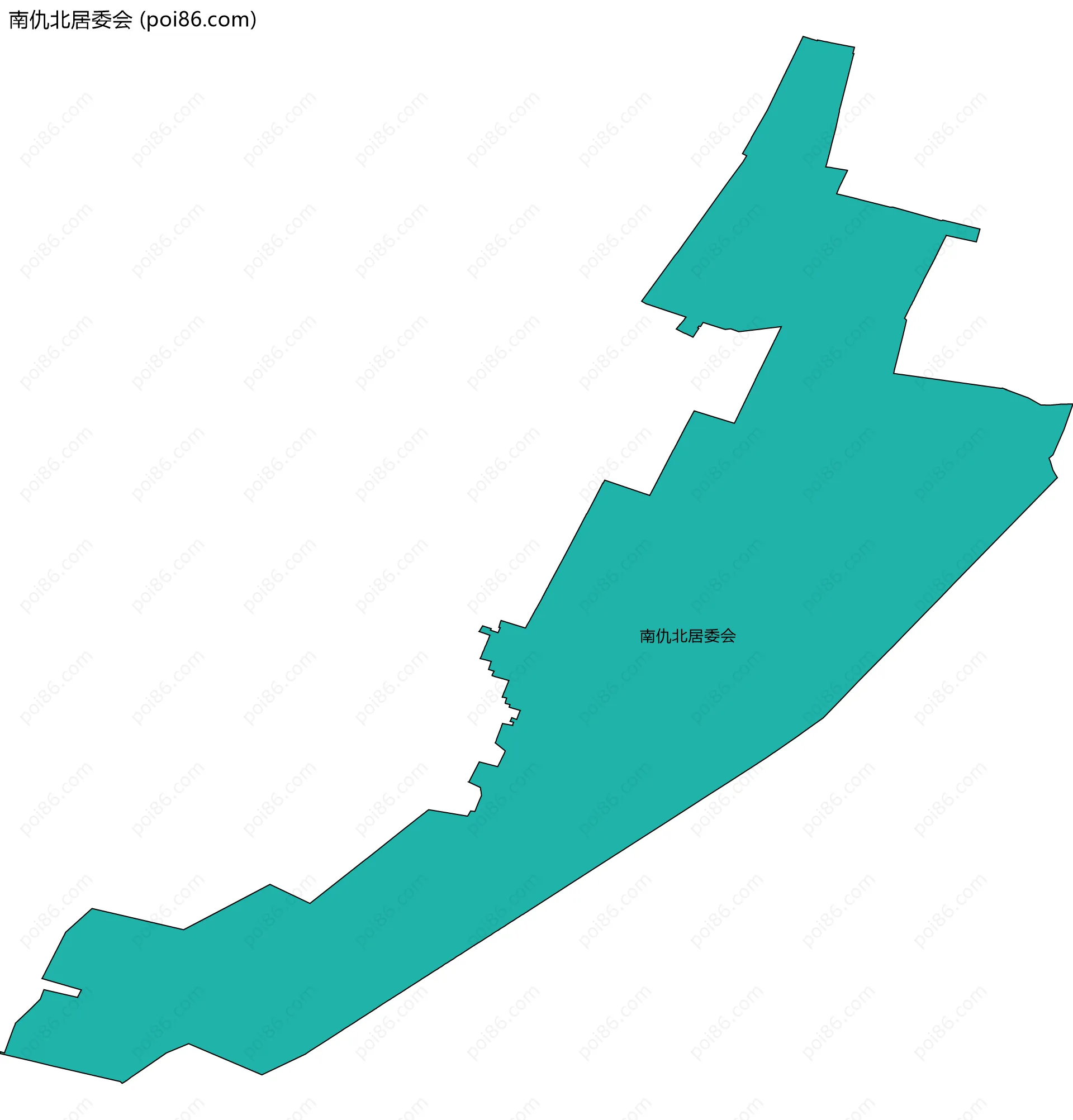南仇北居委会边界地图