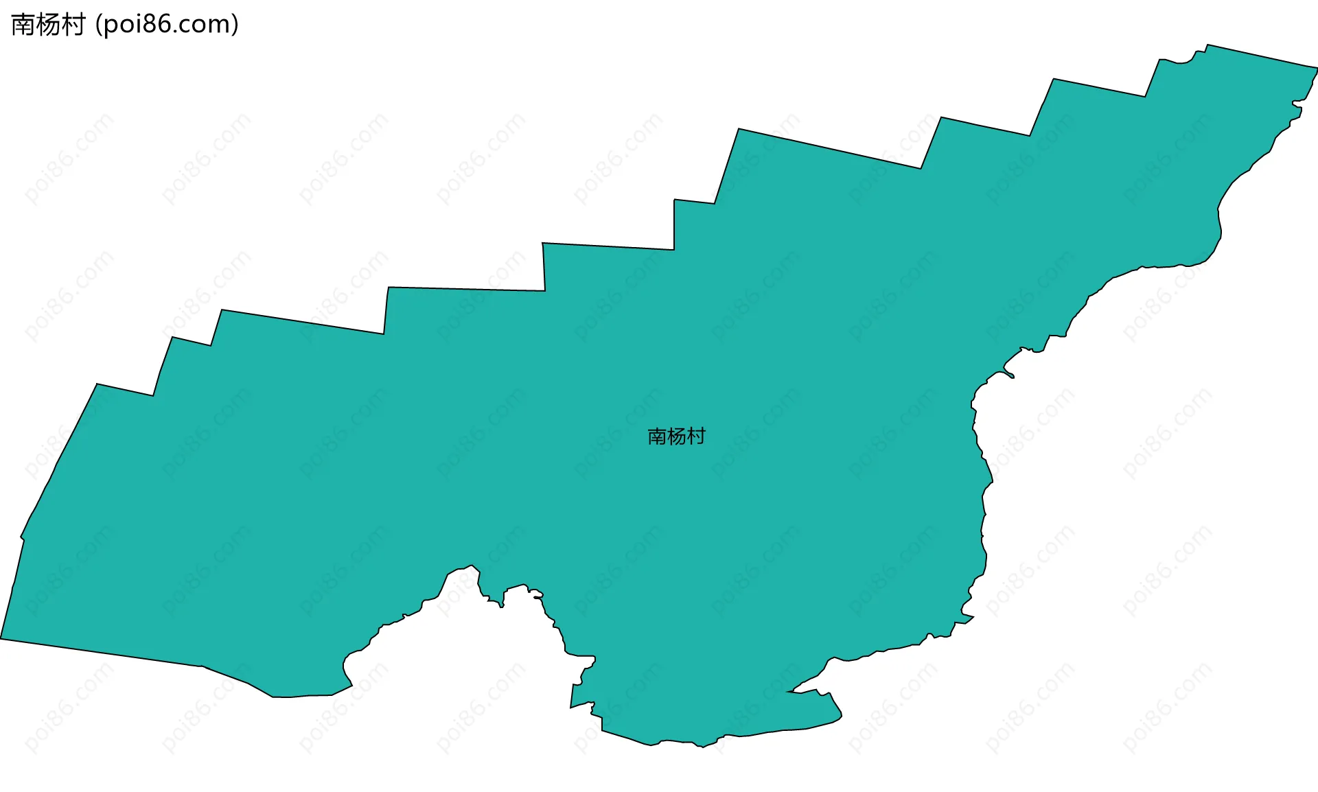 南杨村边界地图