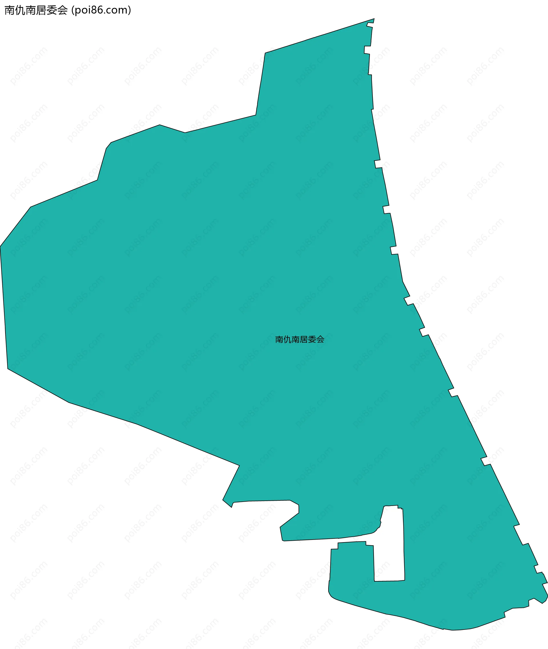 南仇南居委会边界地图