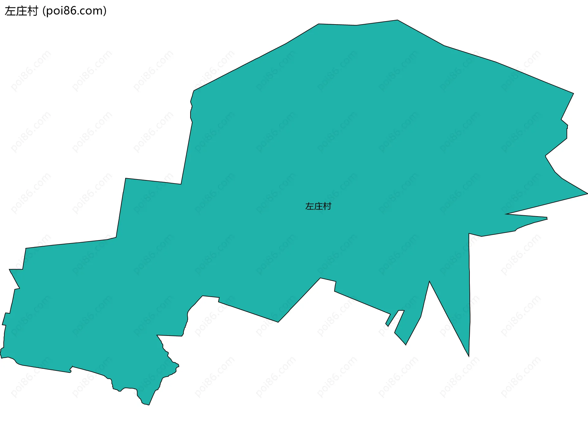 左庄村边界地图