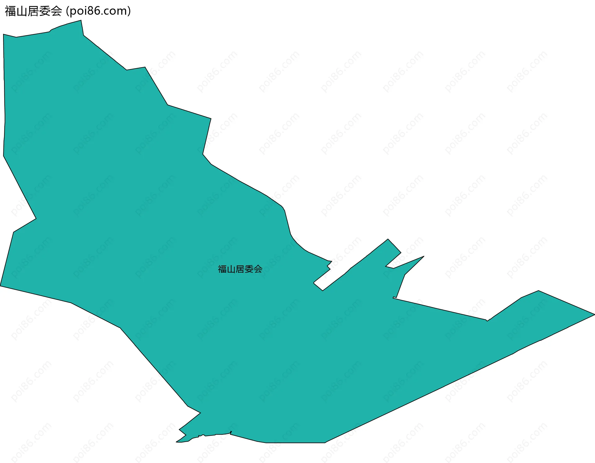 福山居委会边界地图