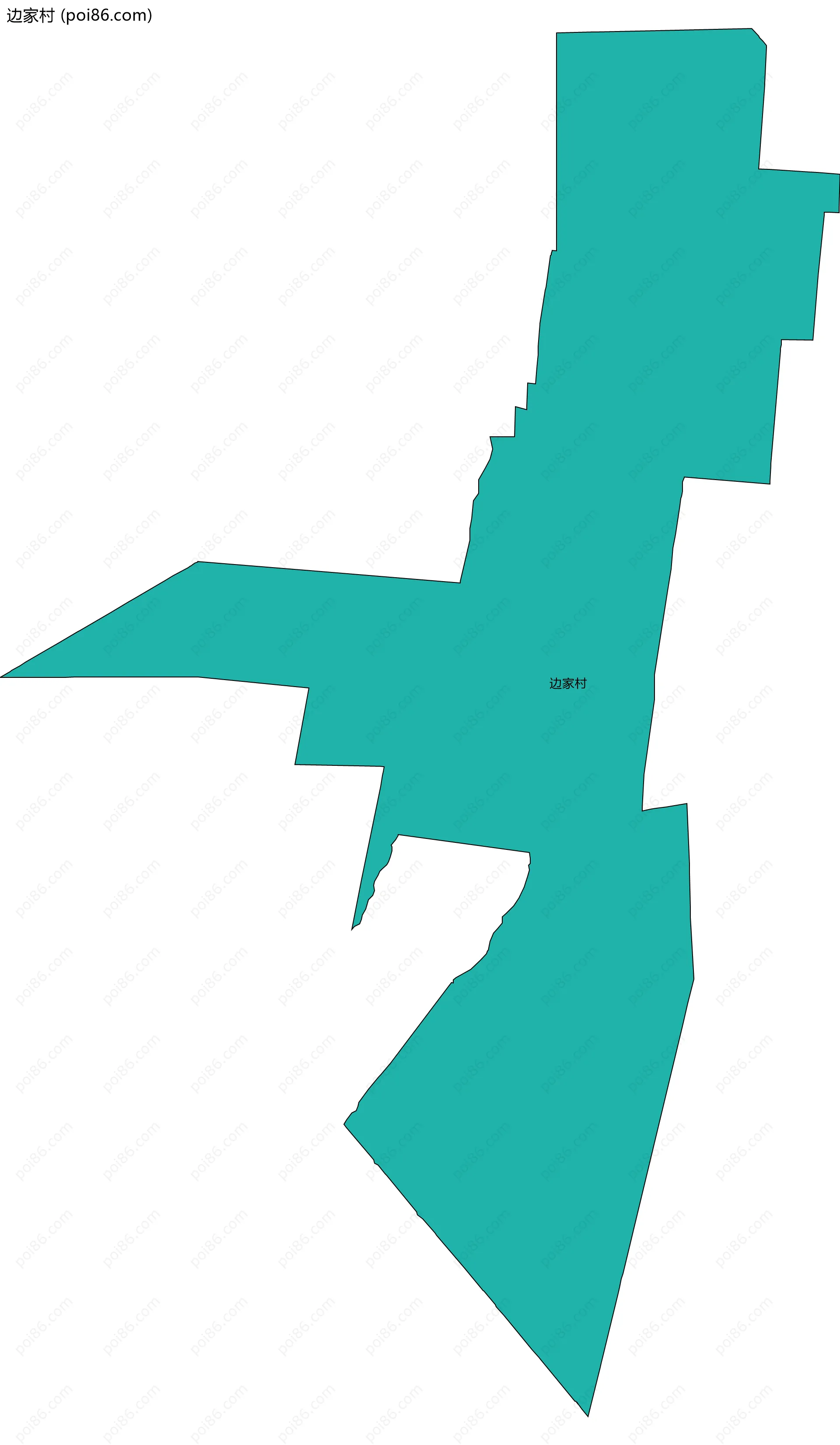 边家村边界地图