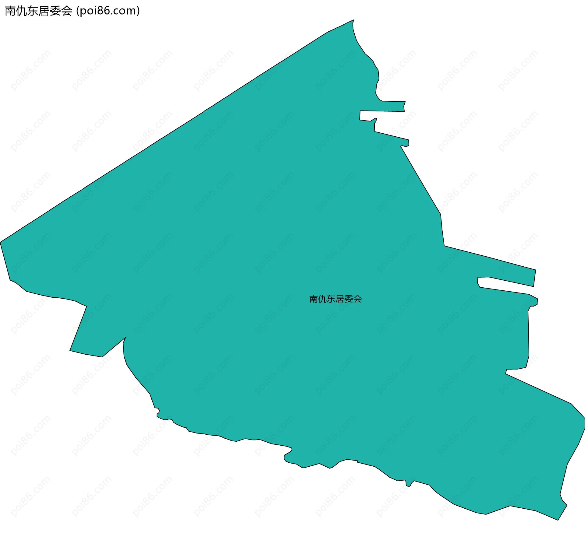 南仇东居委会边界地图