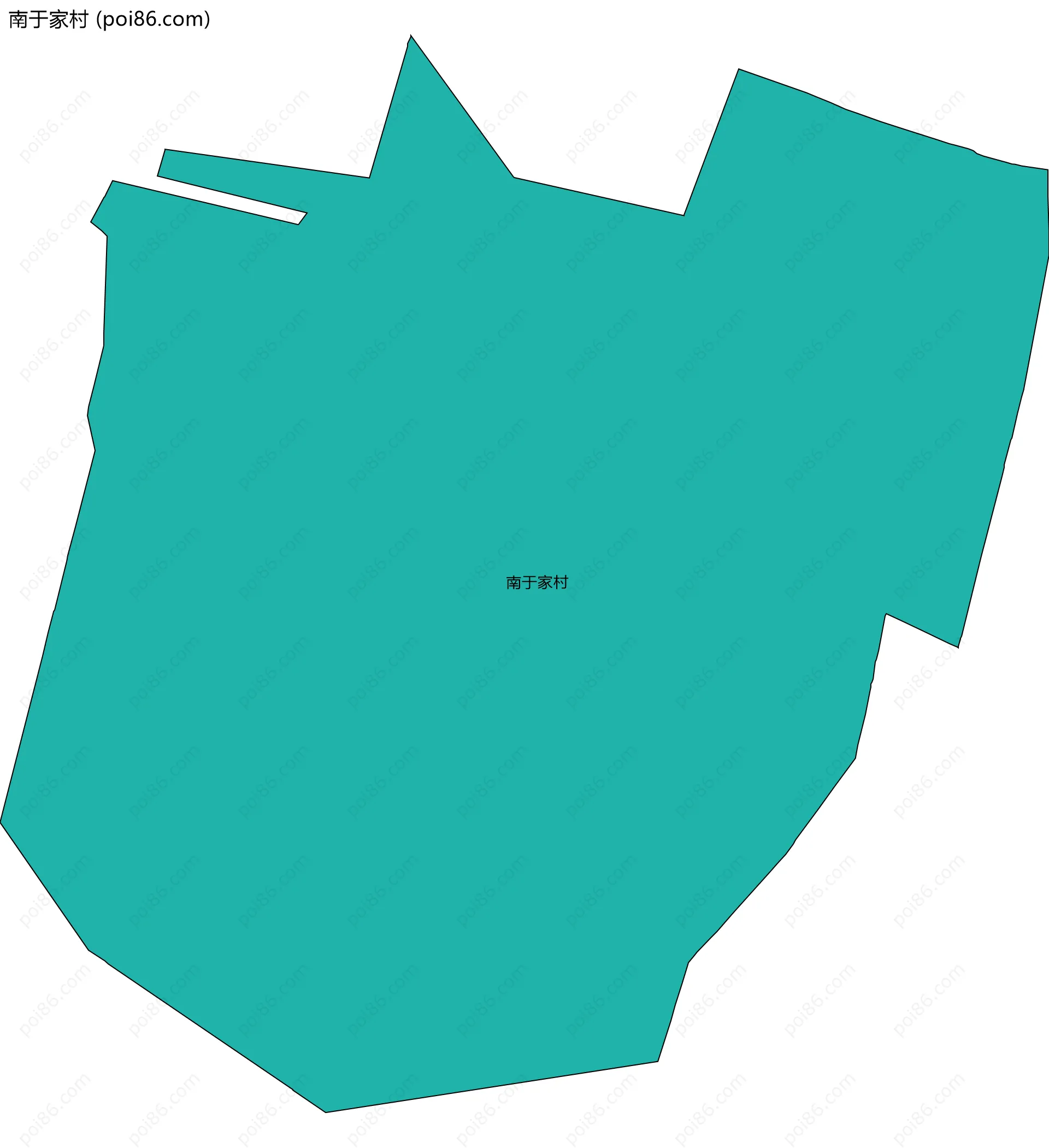 南于家村边界地图