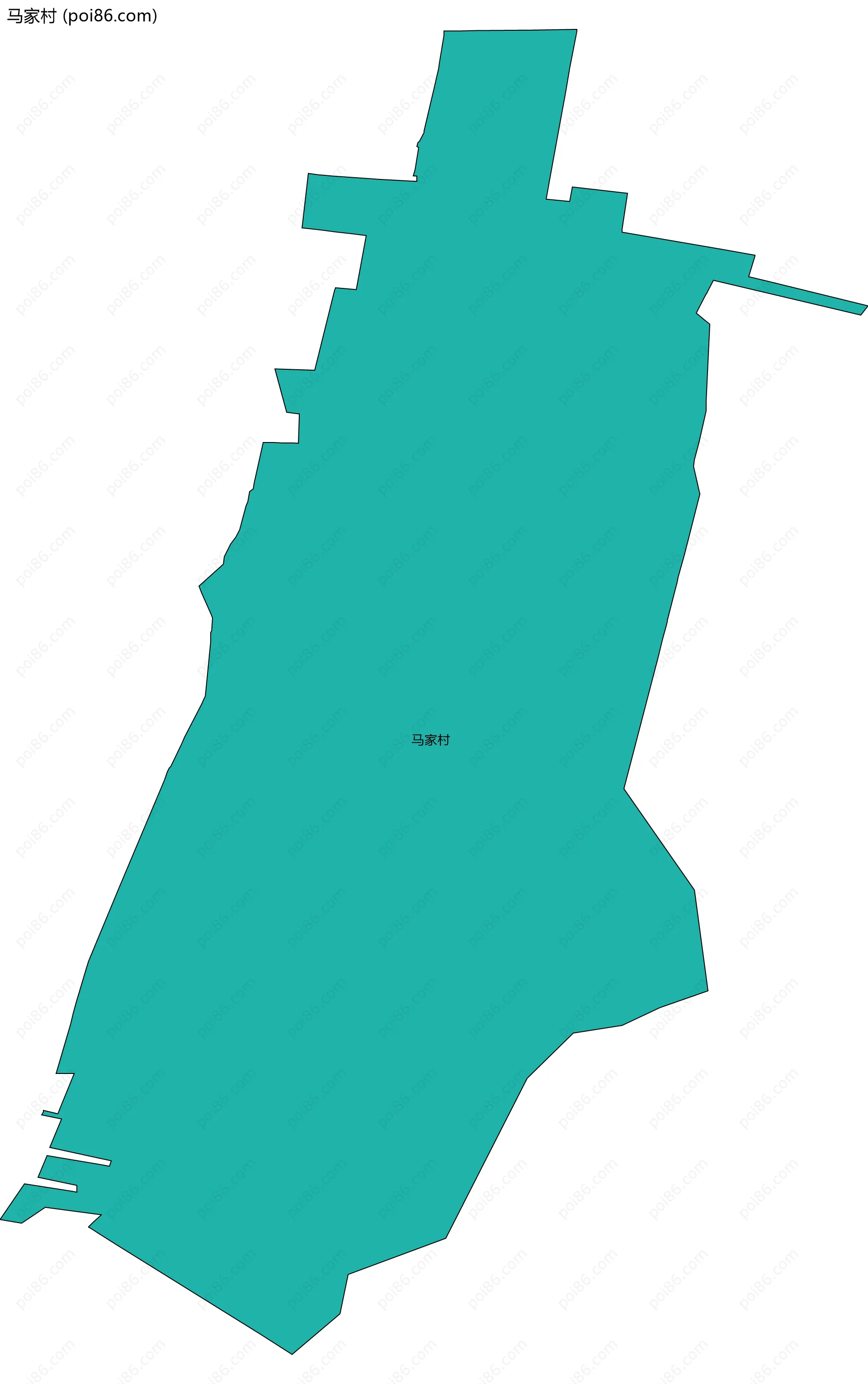 马家村边界地图