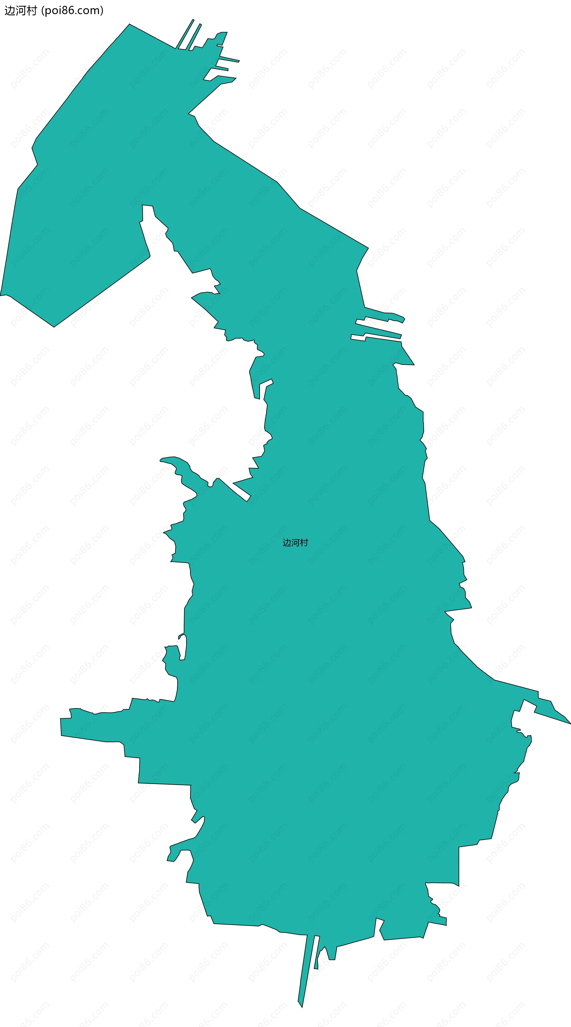 边河村边界地图