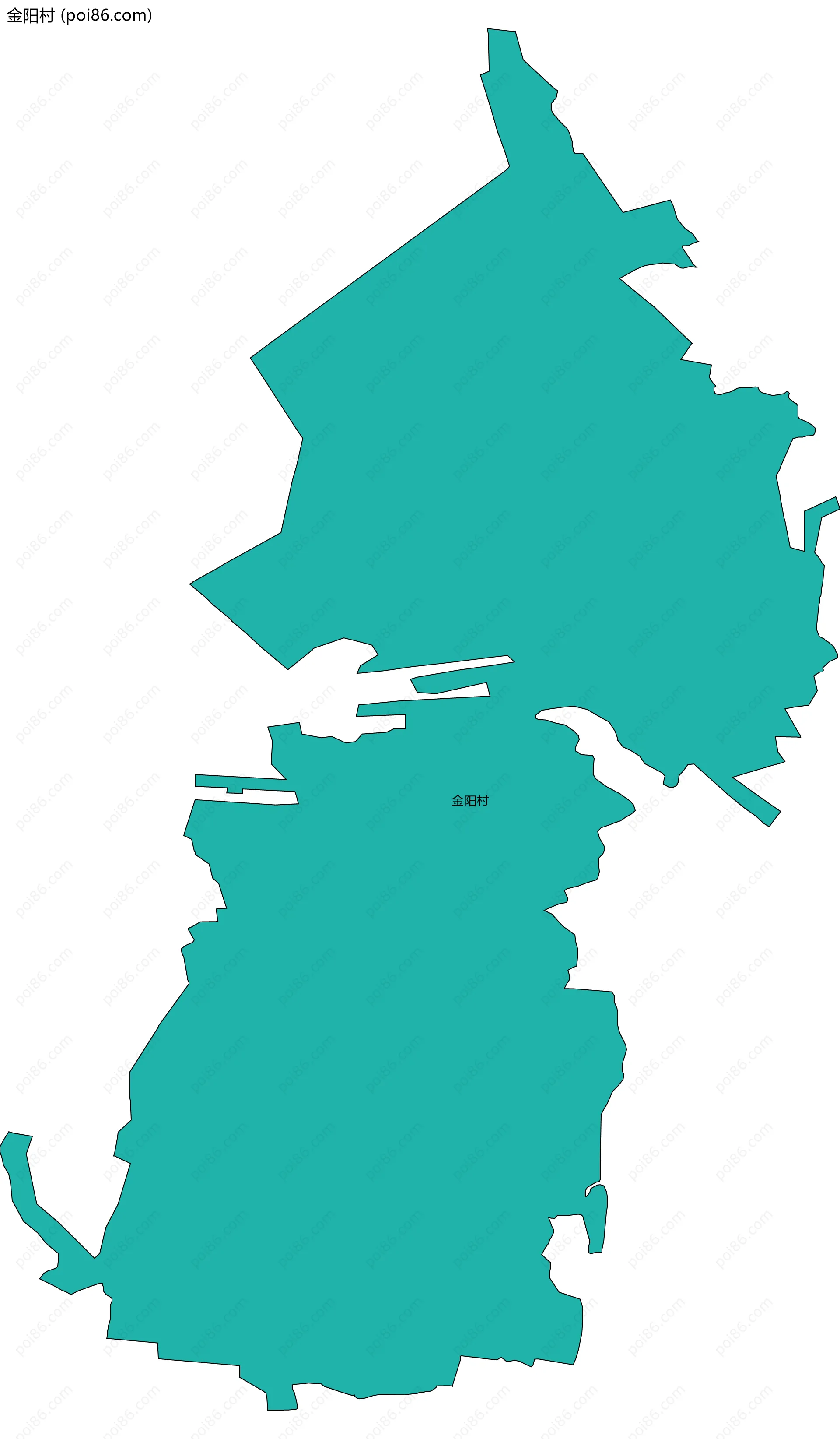 金阳村边界地图