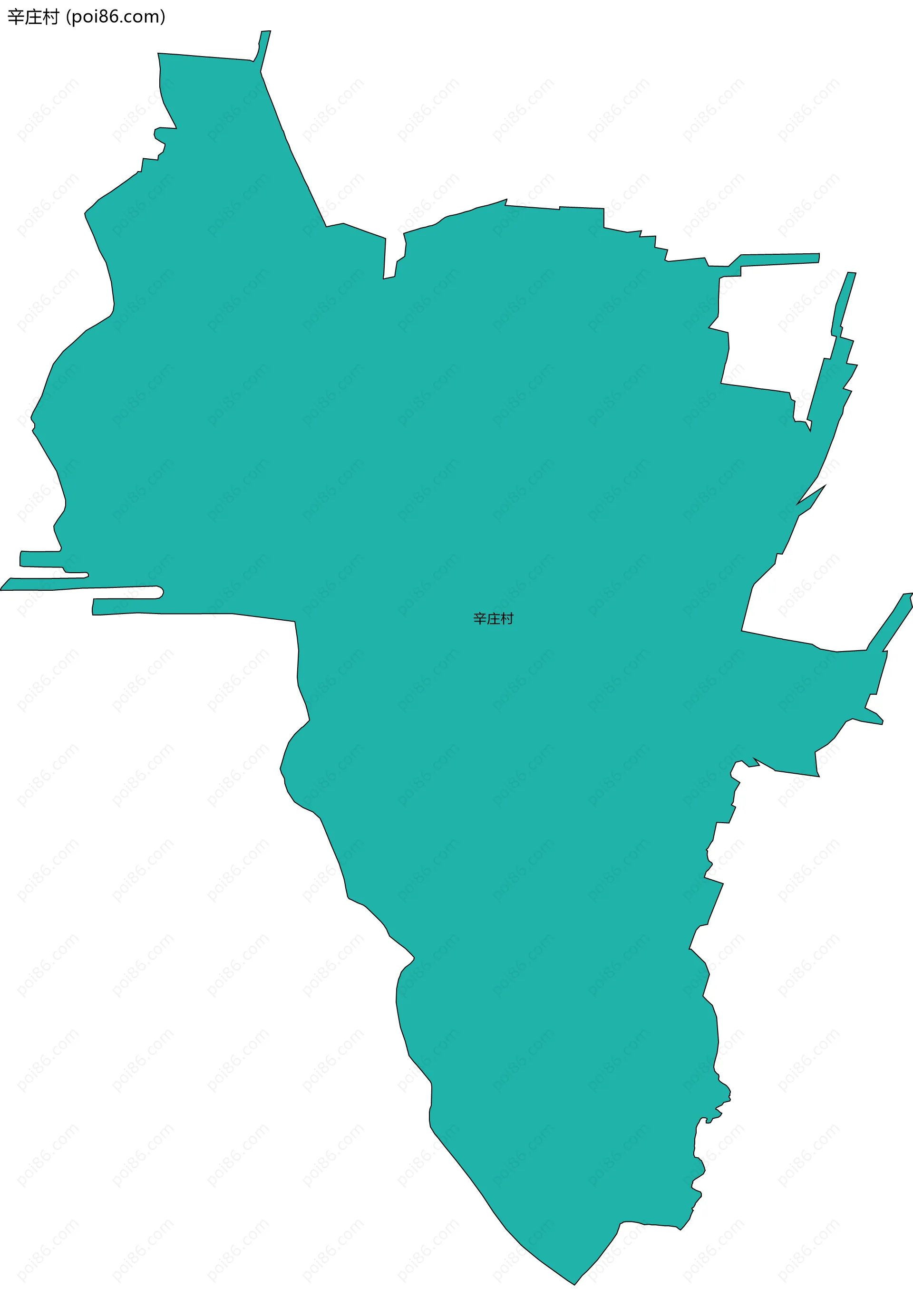 辛庄村边界地图