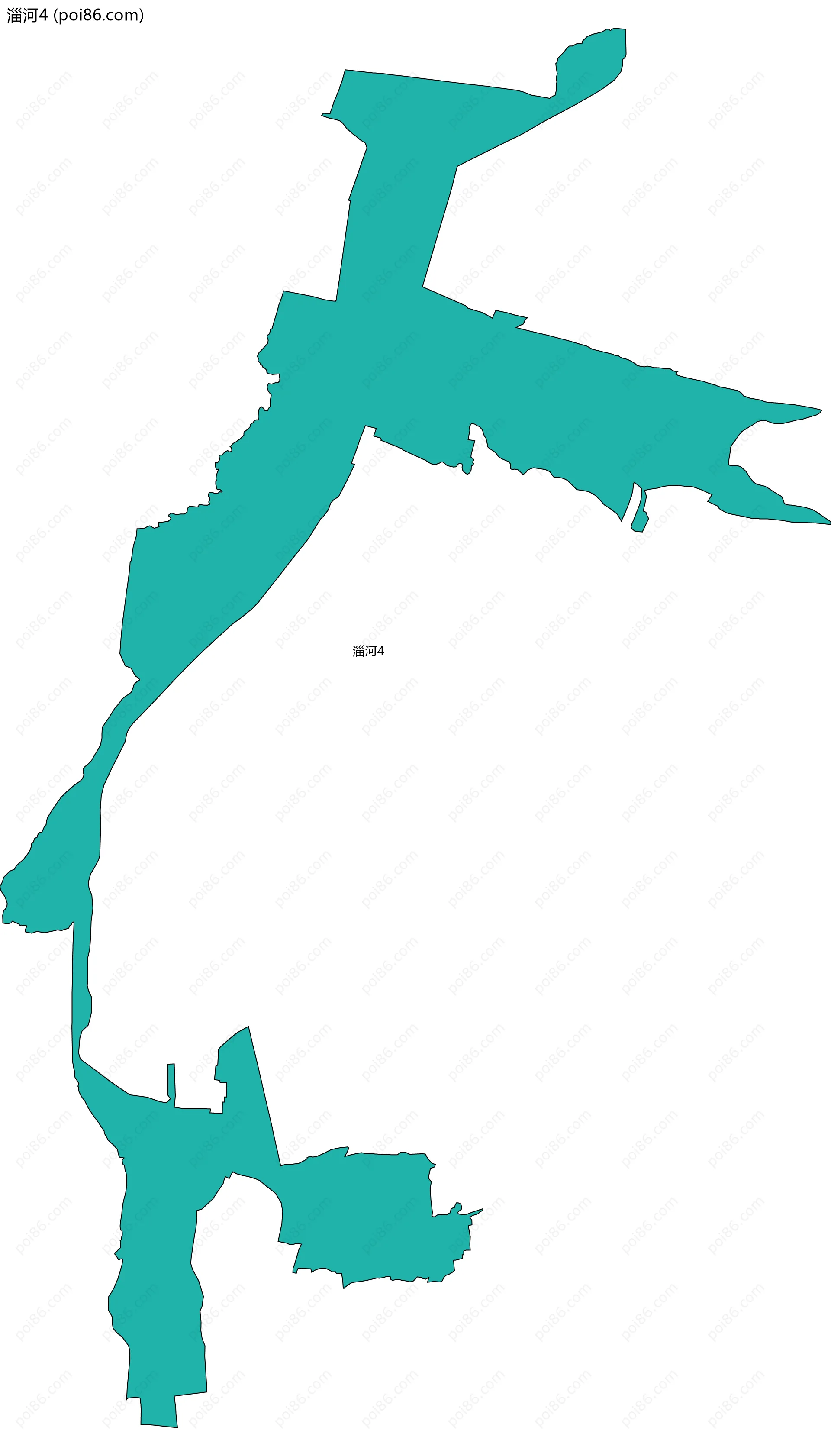 淄河4边界地图