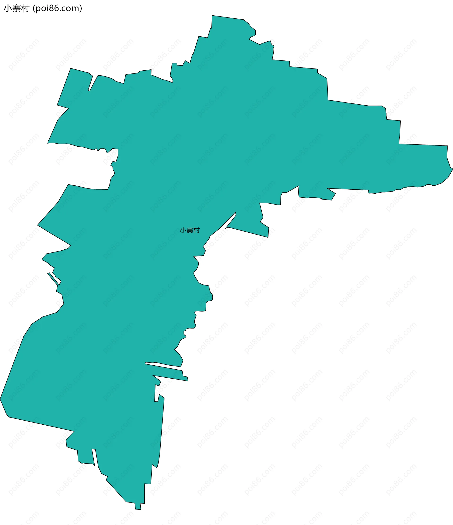 小寨村边界地图