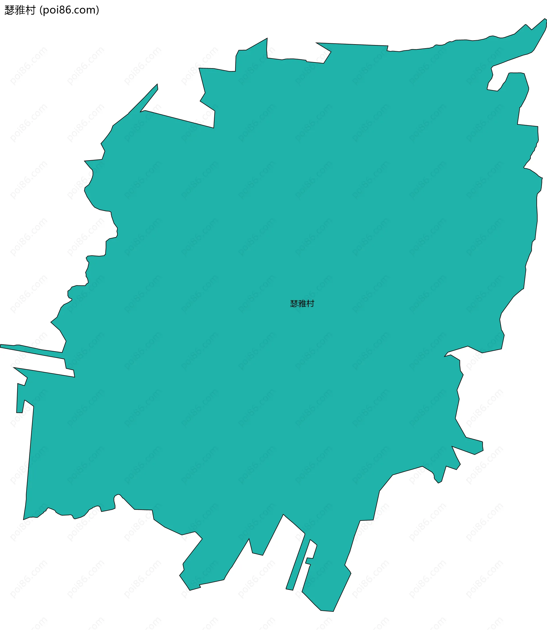 瑟雅村边界地图