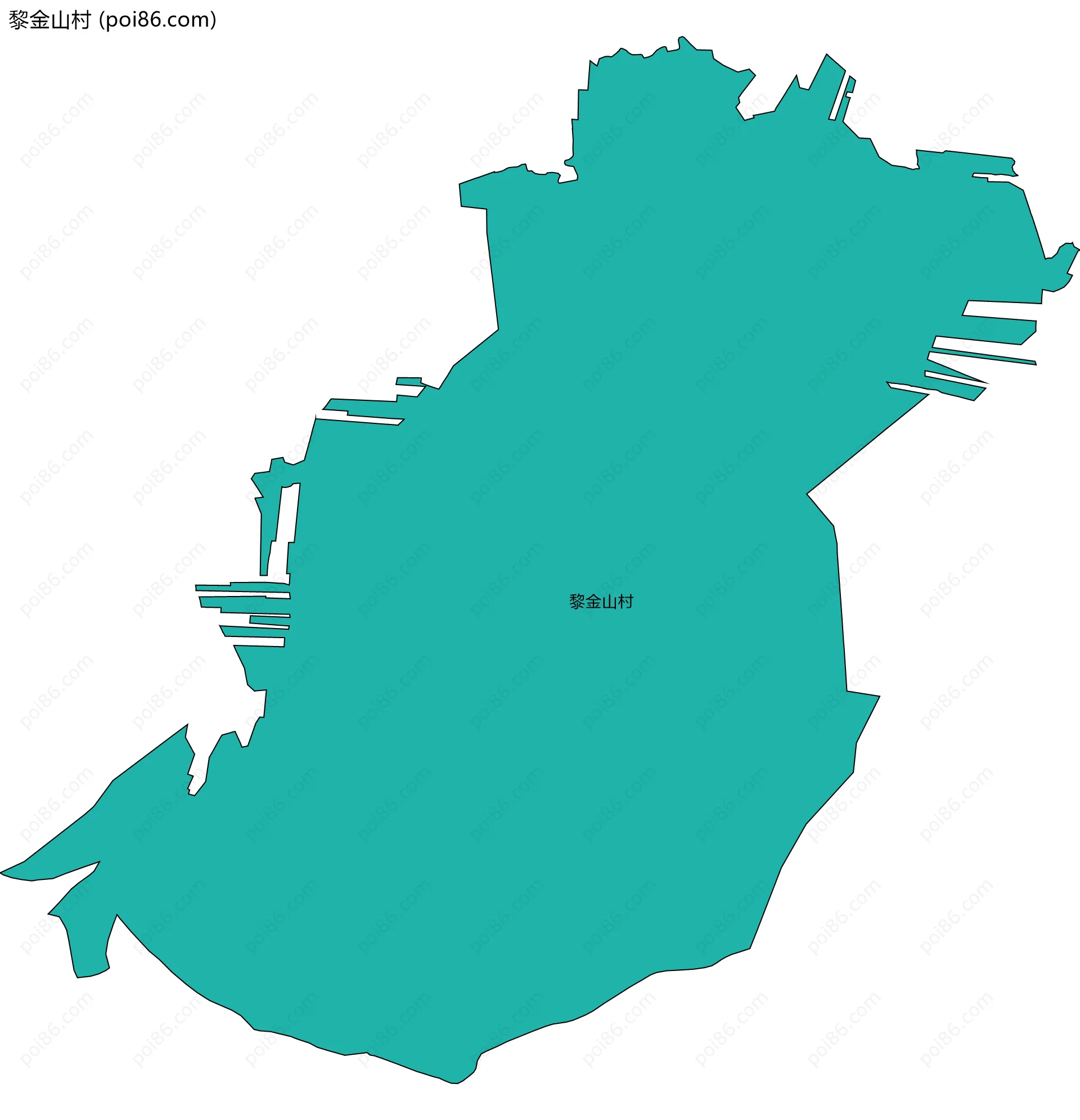 黎金山村边界地图