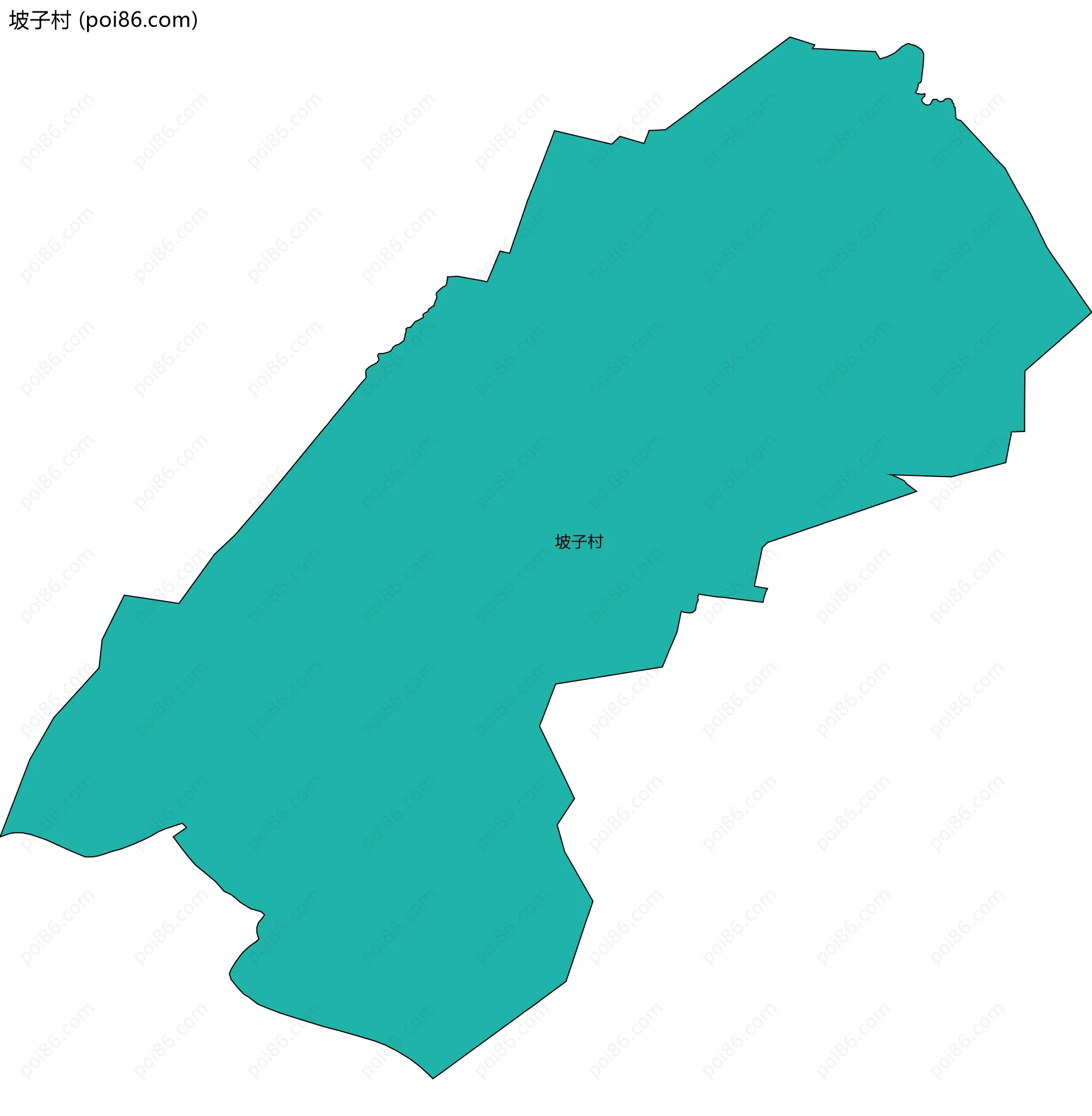 坡子村边界地图