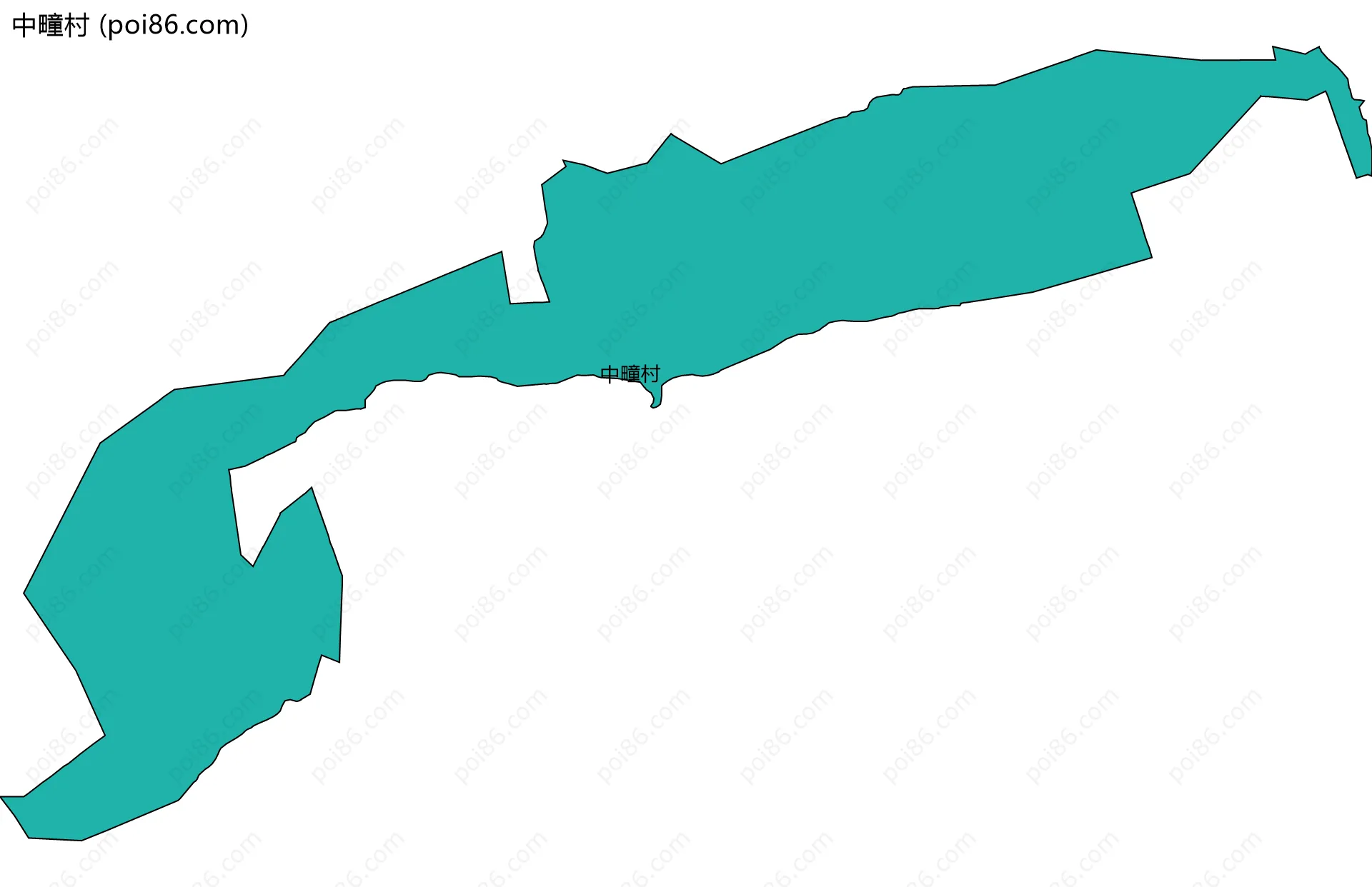 中疃村边界地图