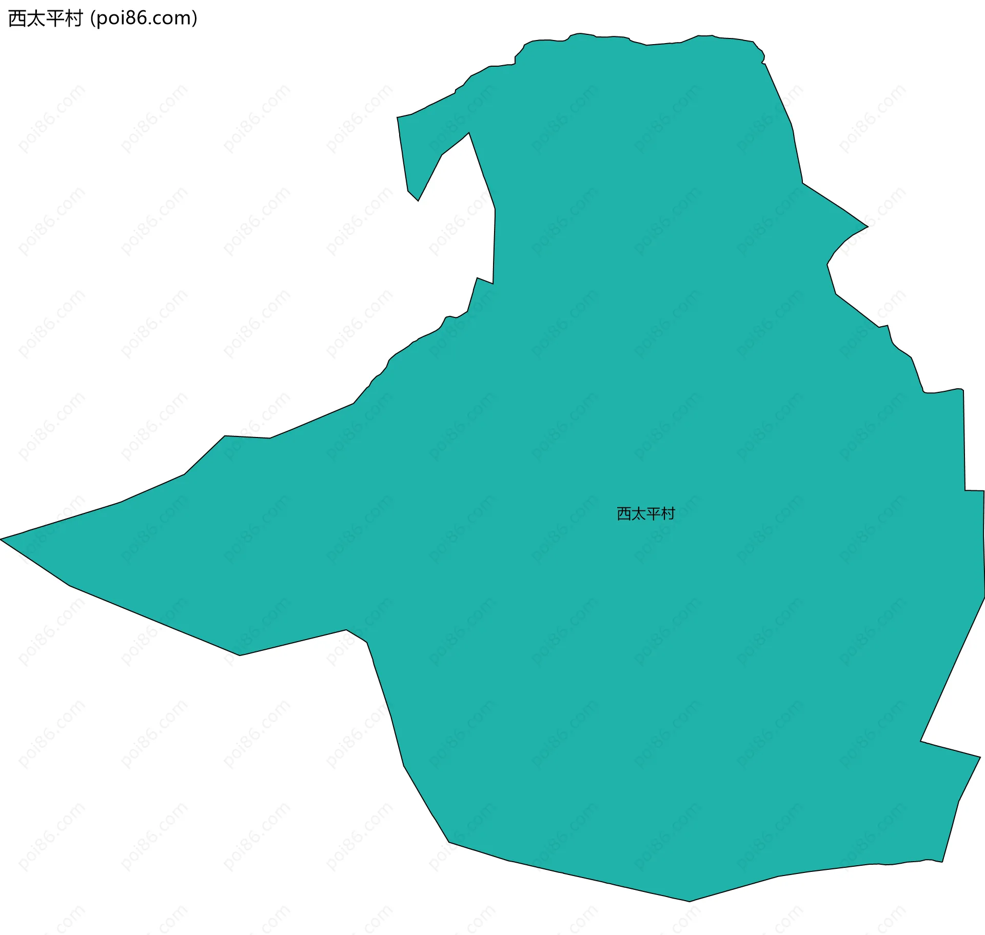 西太平村边界地图
