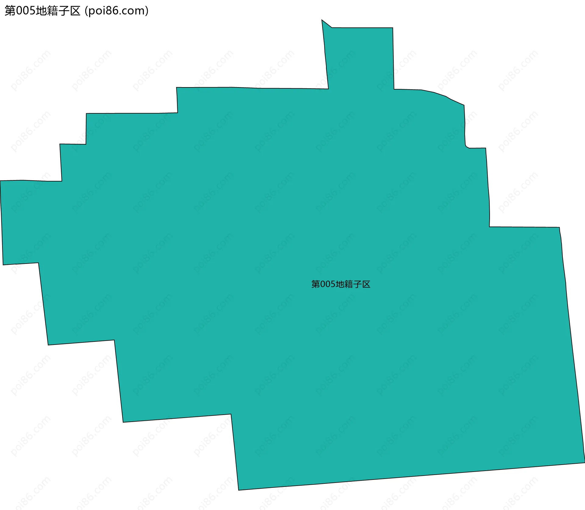 第005地籍子区边界地图