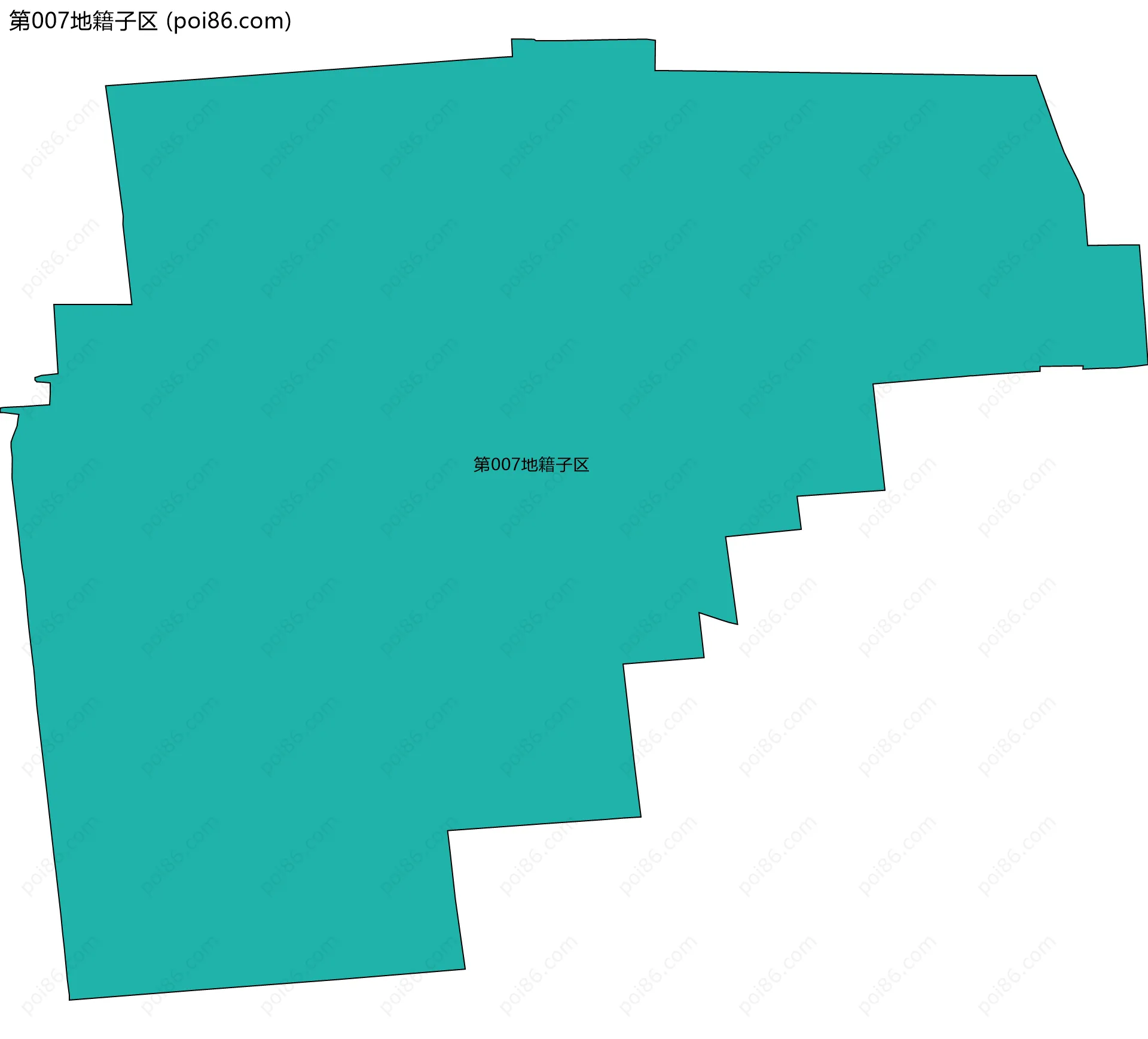 第007地籍子区边界地图