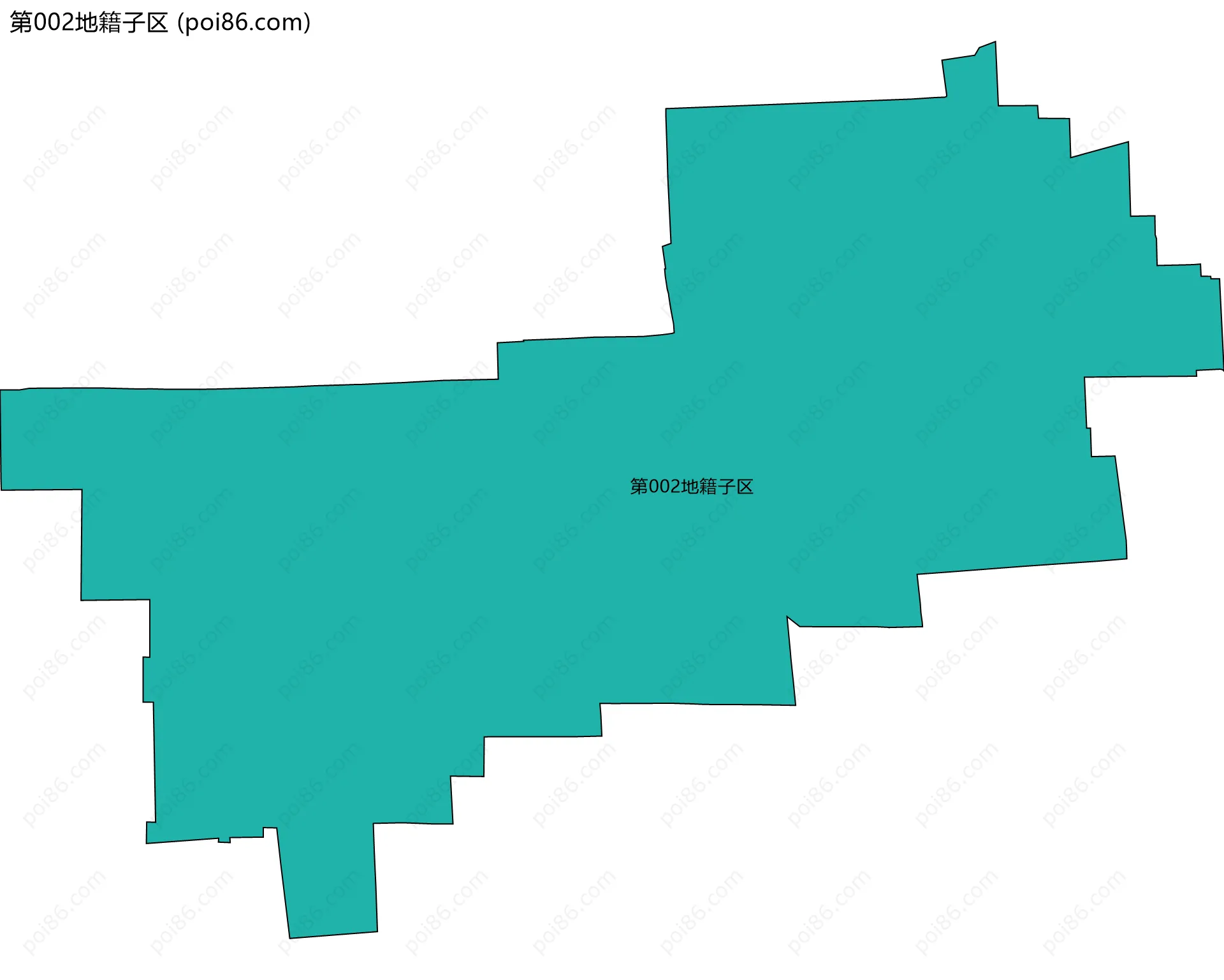 第002地籍子区边界地图