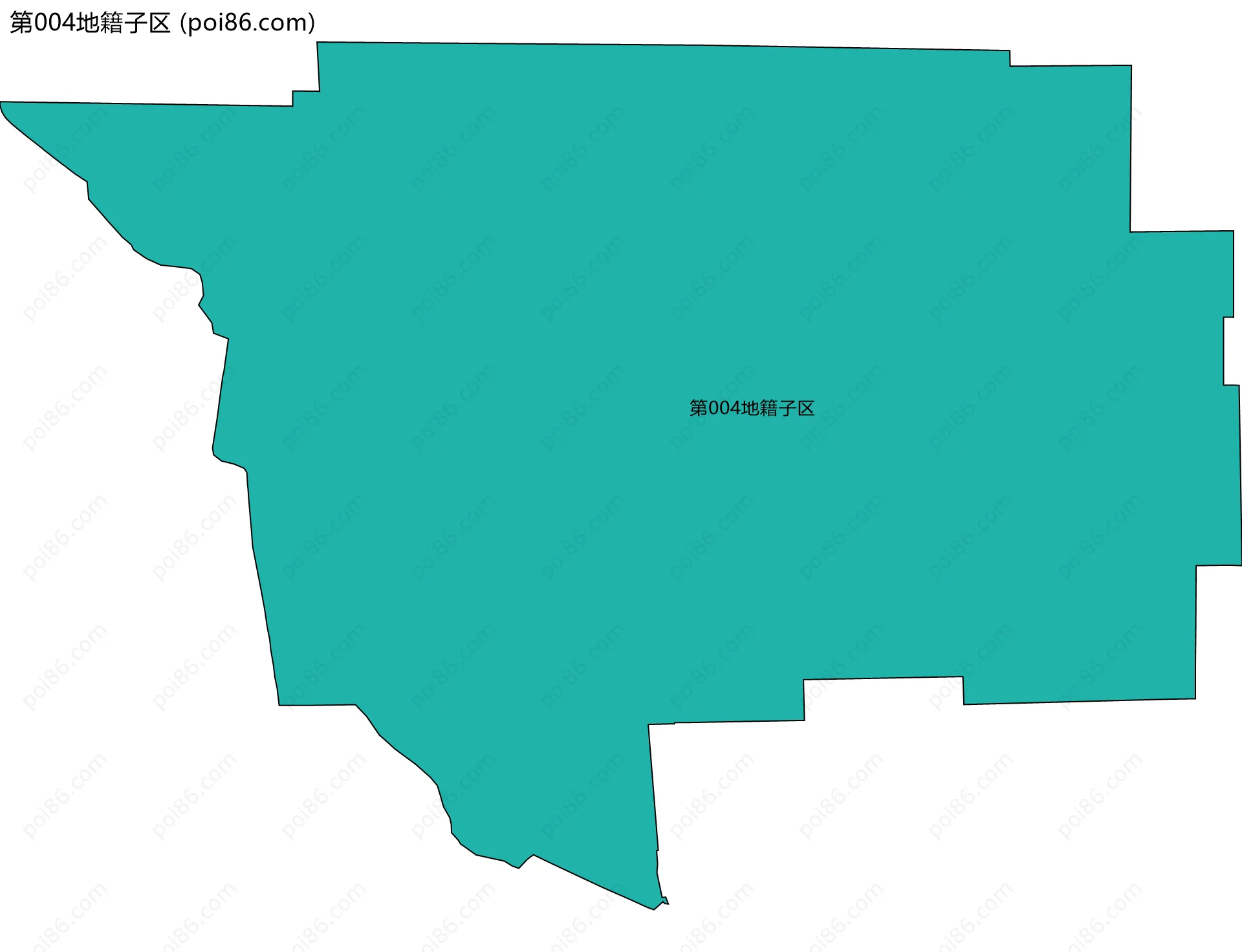第004地籍子区边界地图