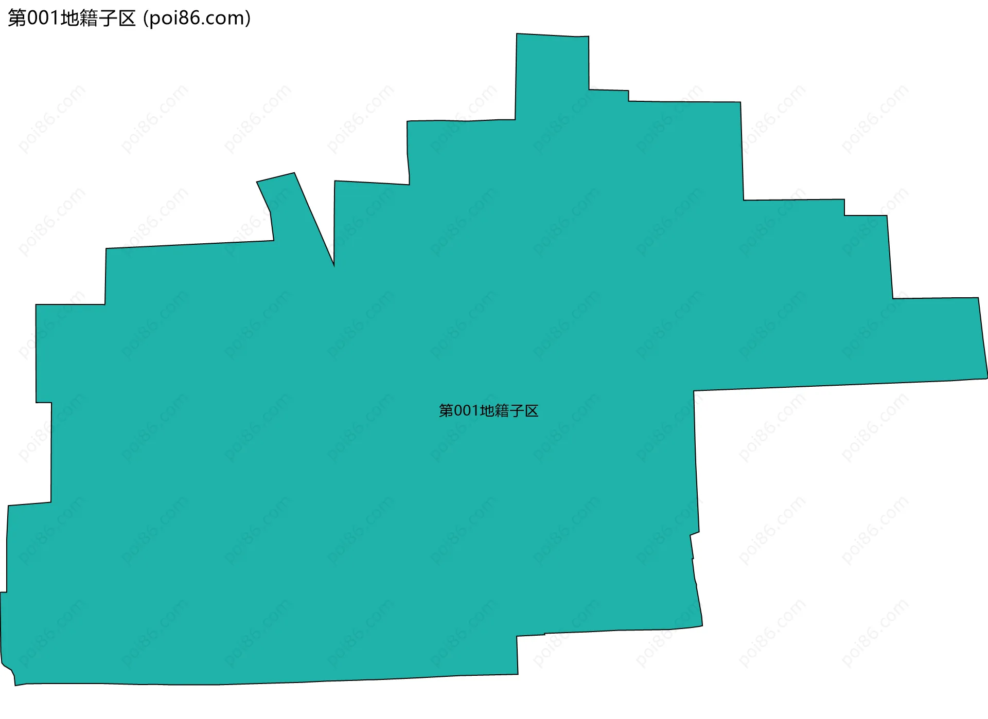 第001地籍子区边界地图