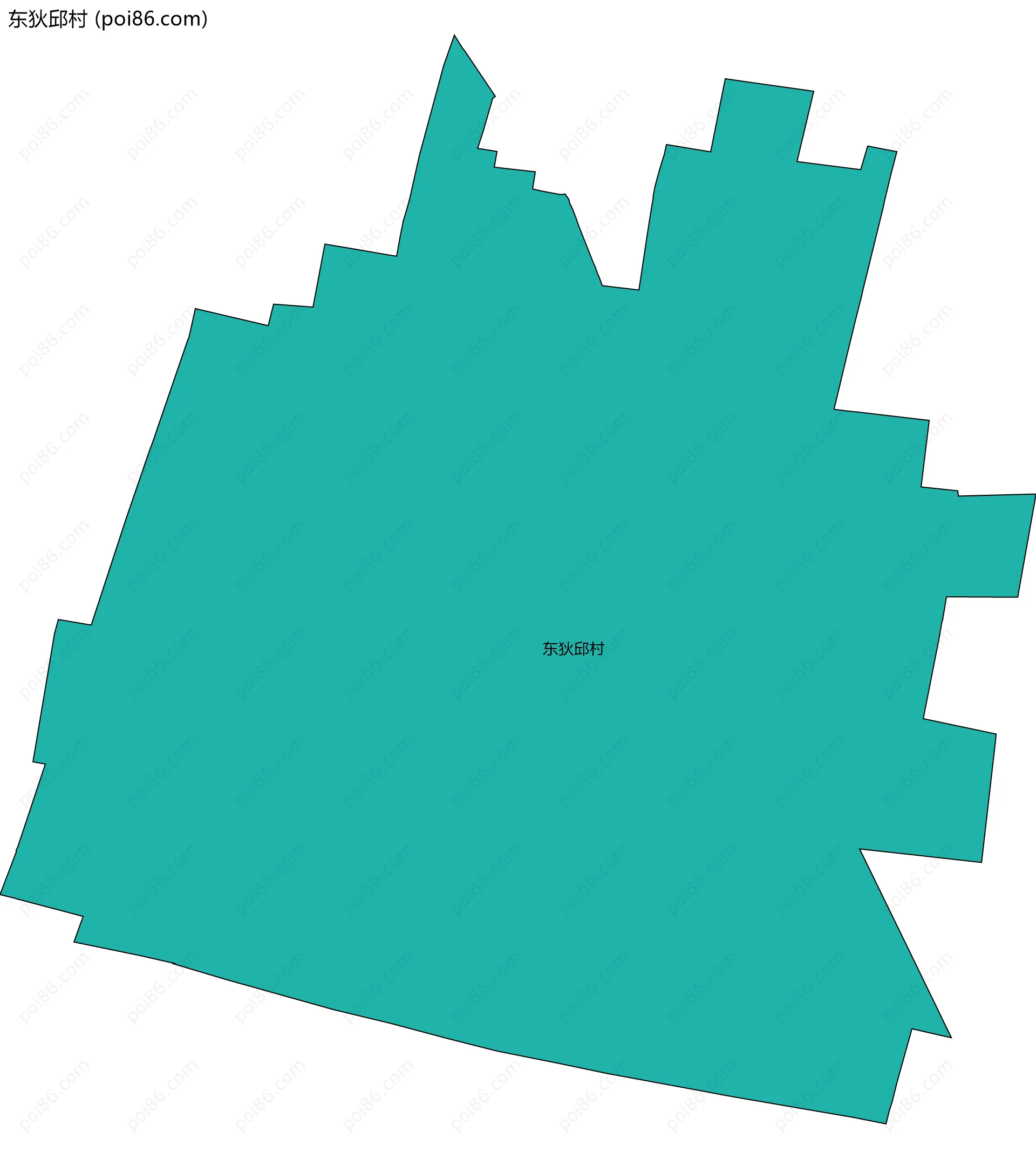 东狄邱村边界地图