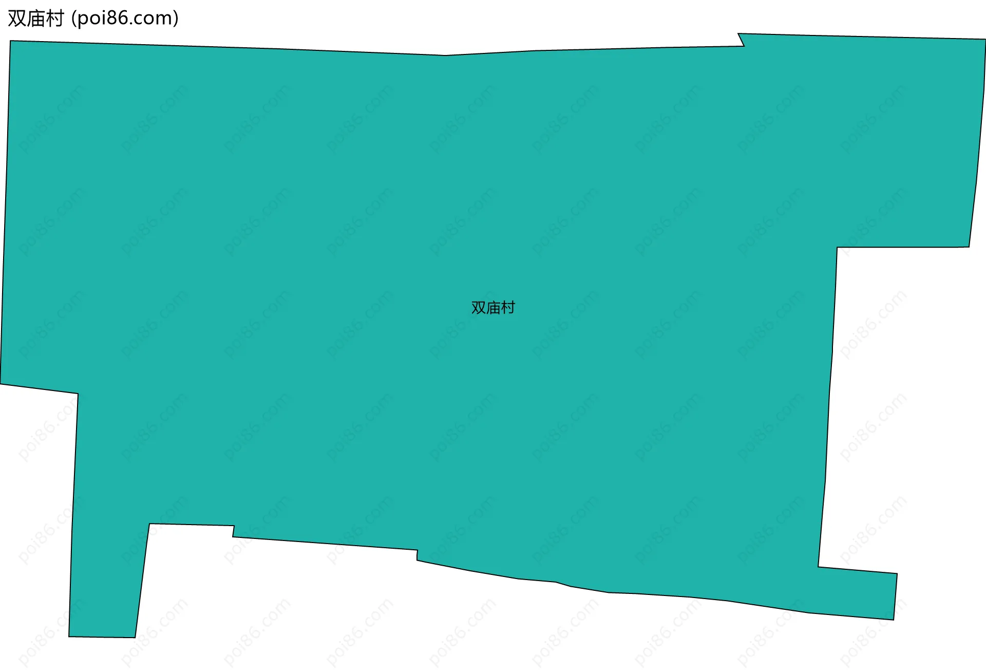 双庙村边界地图